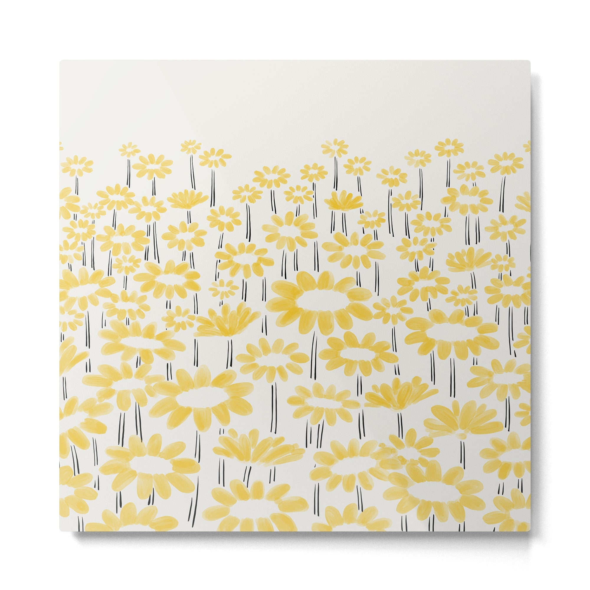 Sunflower Field Metal Print | TeksDecor