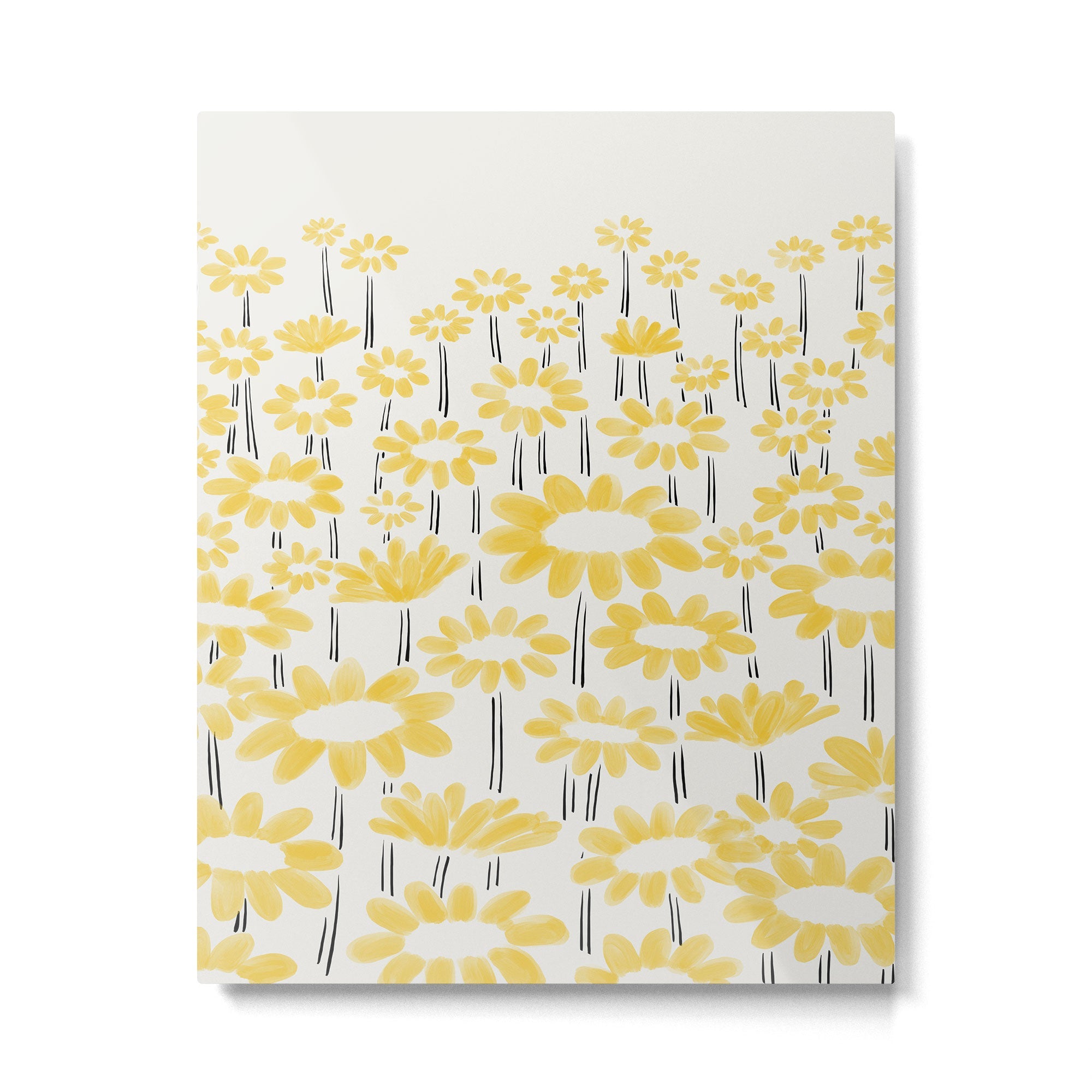 Sunflower Field Metal Print | TeksDecor