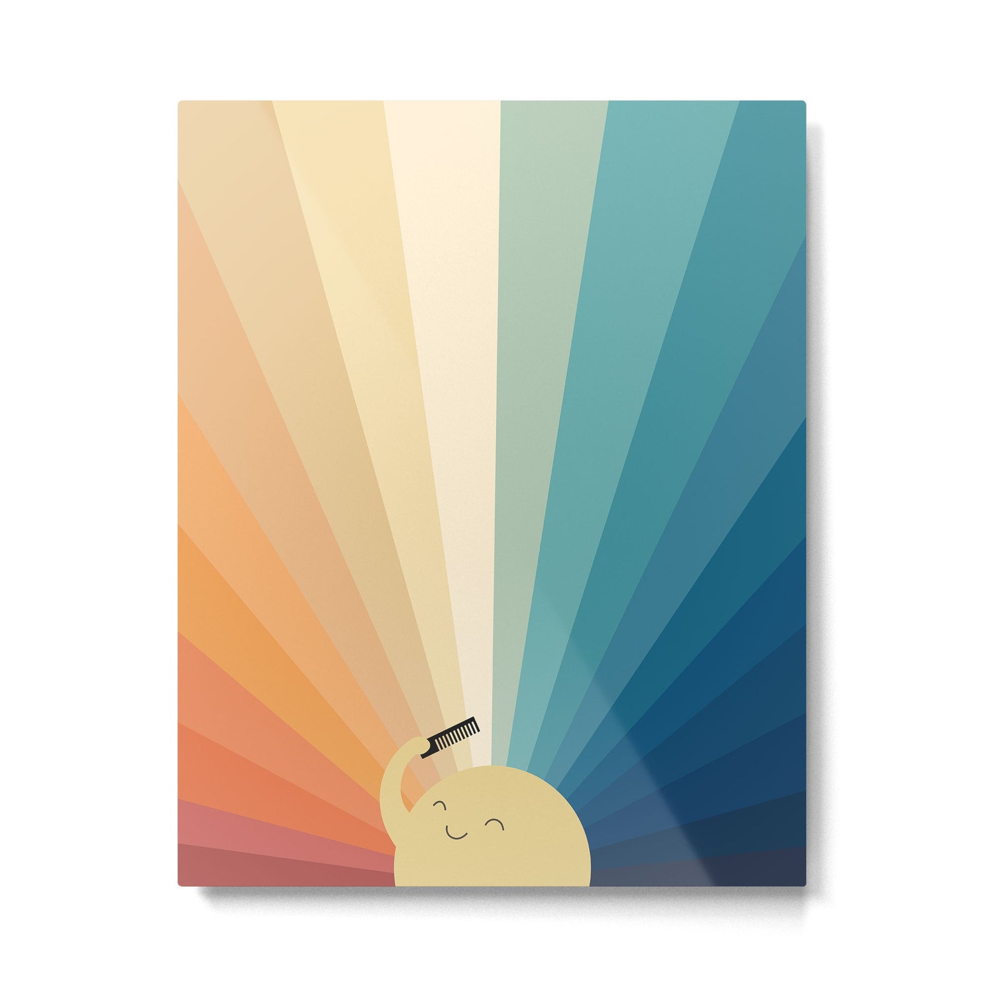 Sunshine will be ready in a minute Metal Print | TeksDecor