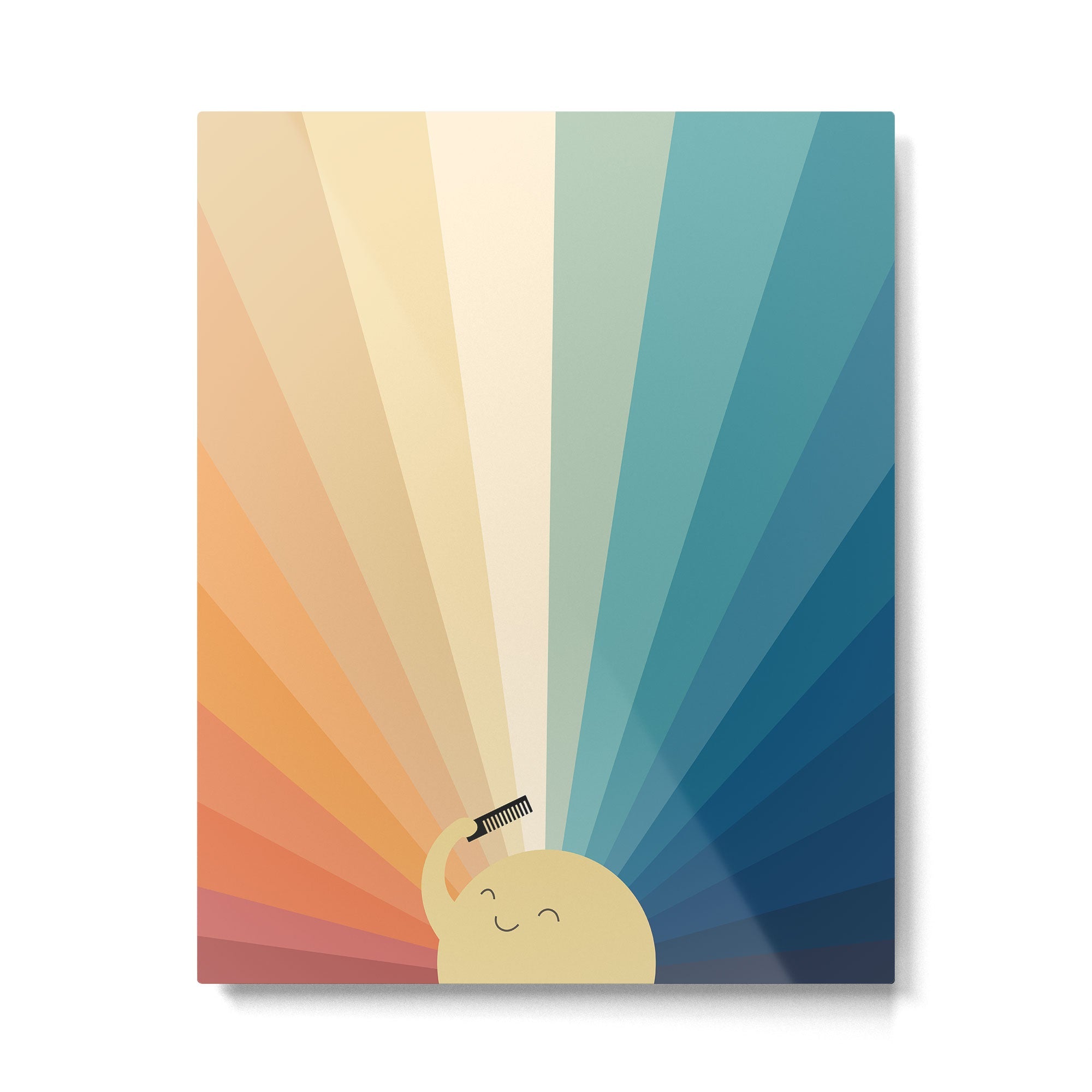 Sunshine will be ready in a minute Metal Print | TeksDecor