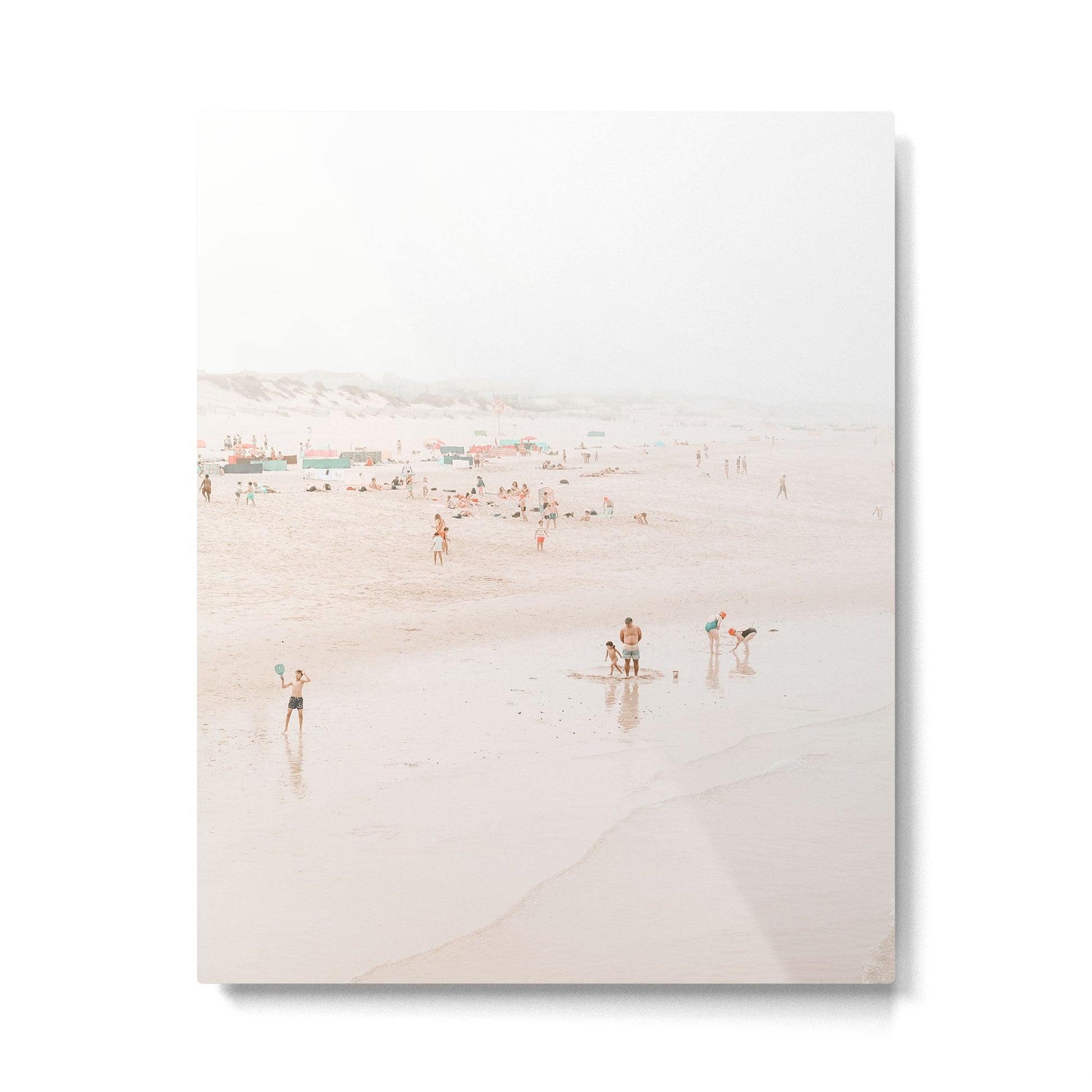 At the beach ten (part one of a diptych) - Minimal Beach - Ocean Sea photography Metal Print | TeksDecor