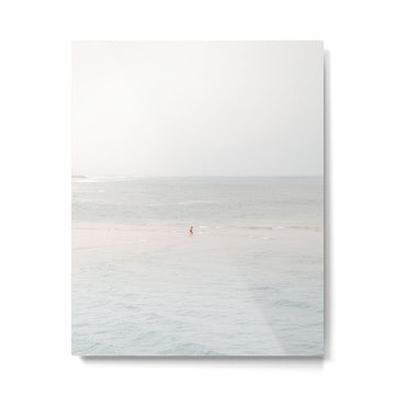 At the Seaside (three) - minimal beach series by Ingrid Beddoes Metal Print | TeksDecor