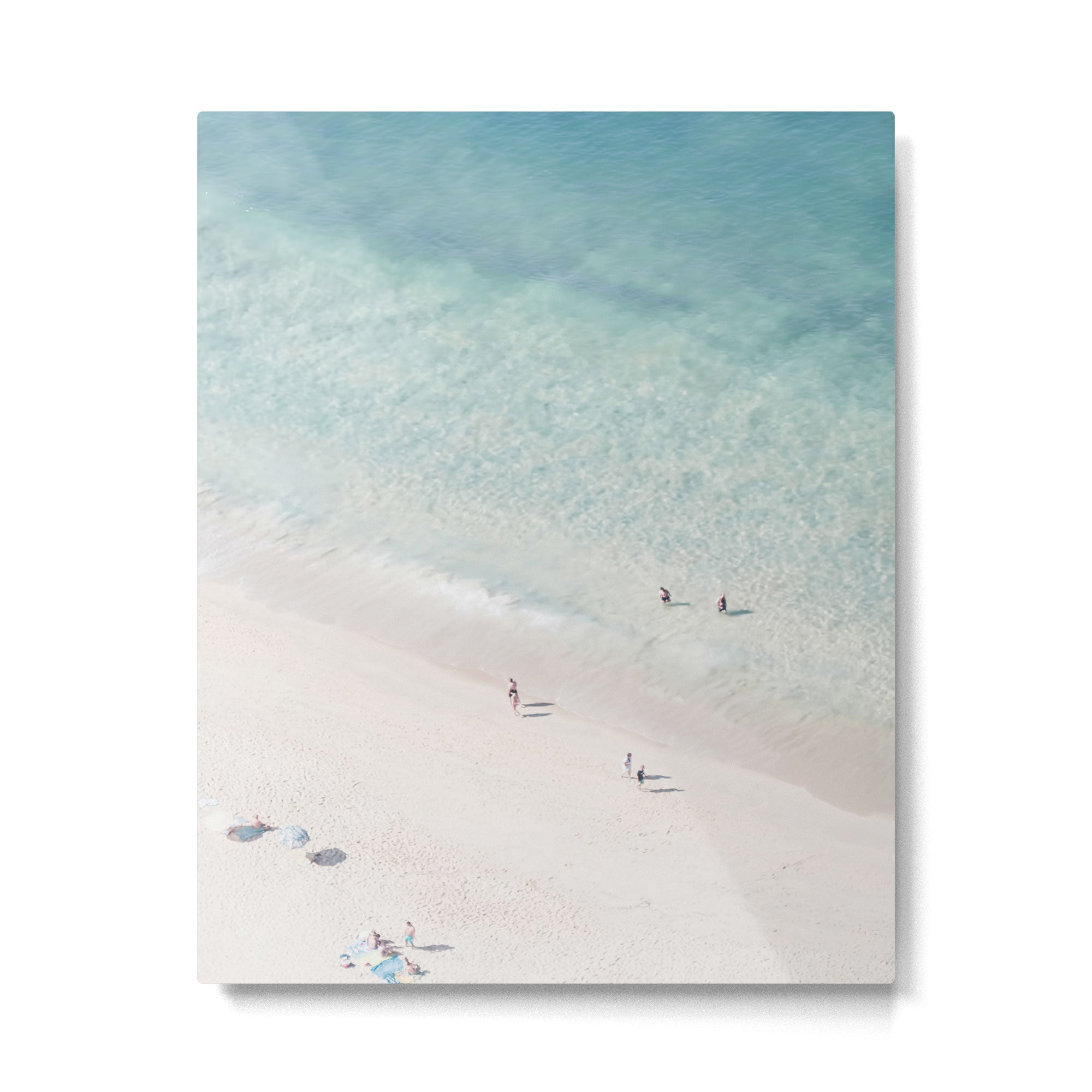 Beach Love 2 (part of a diptych) - Aerial Beach - Ocean - Travel photography Metal Print | TeksDecor