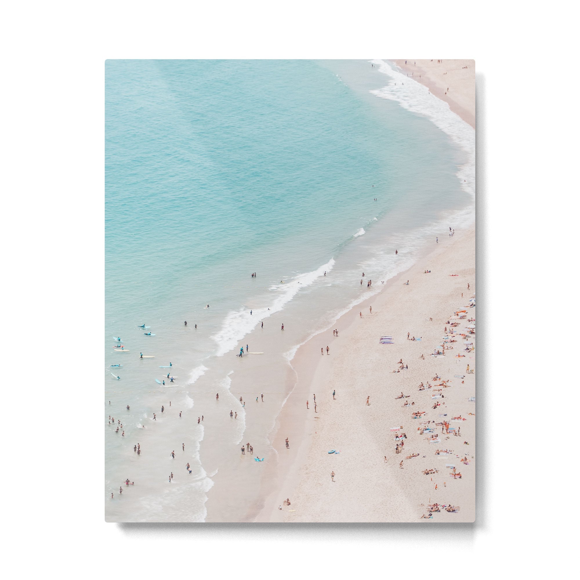 Beach Summer Seaside - Aerial Beach photography by Ingrid Beddoes Metal Print | TeksDecor