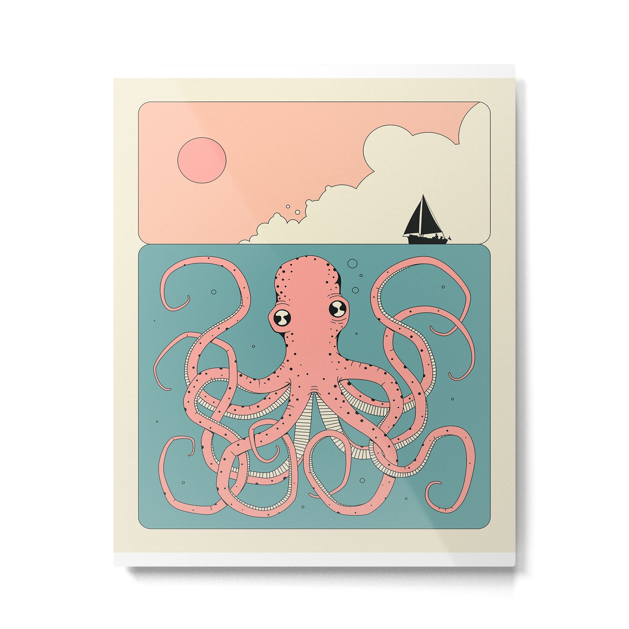 OCTOPUS Metal Print | TeksDecor