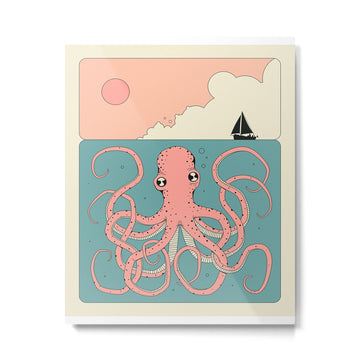 OCTOPUS Metal Print | TeksDecor
