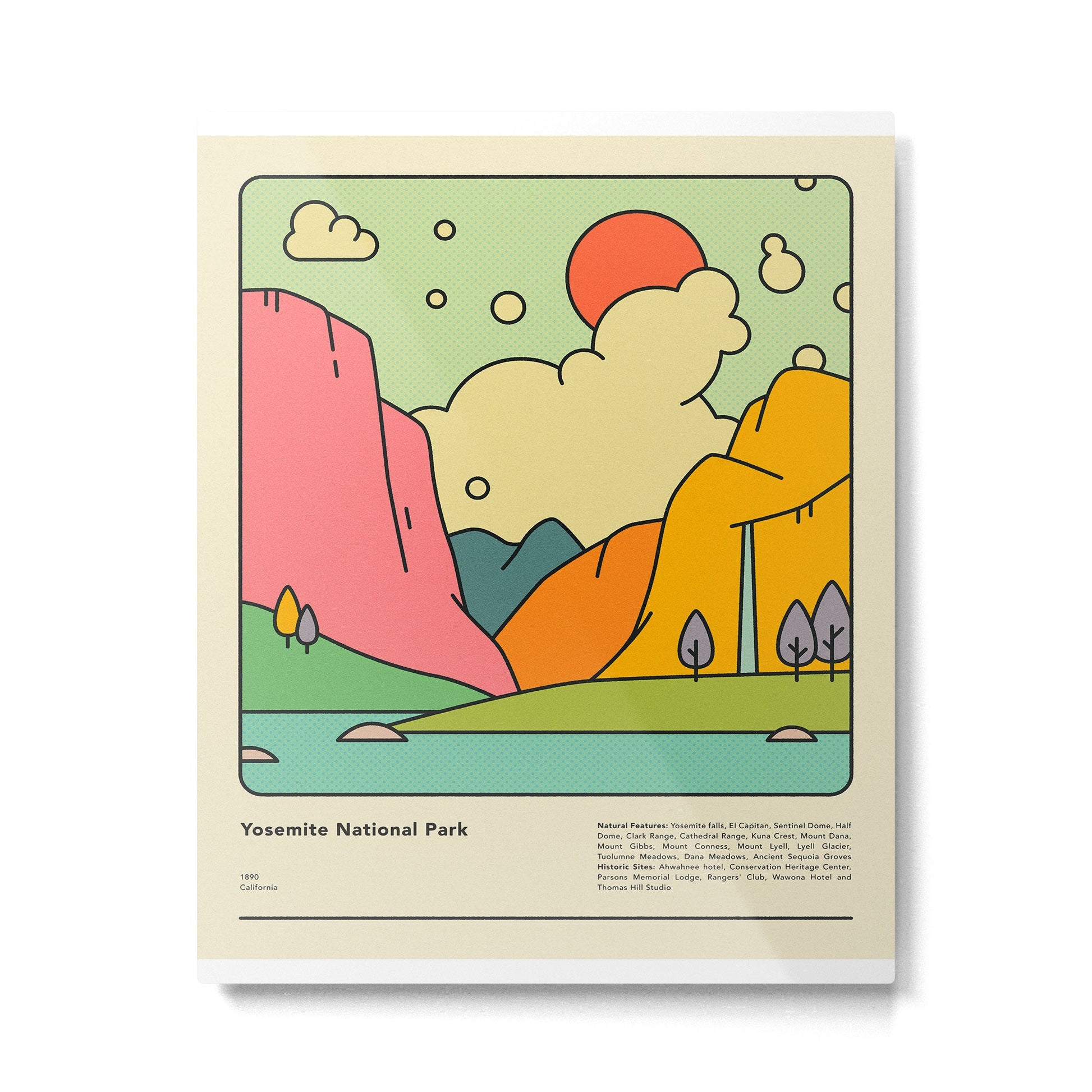 YOSEMITE NATIONAL PARK Metal Print | TeksDecor