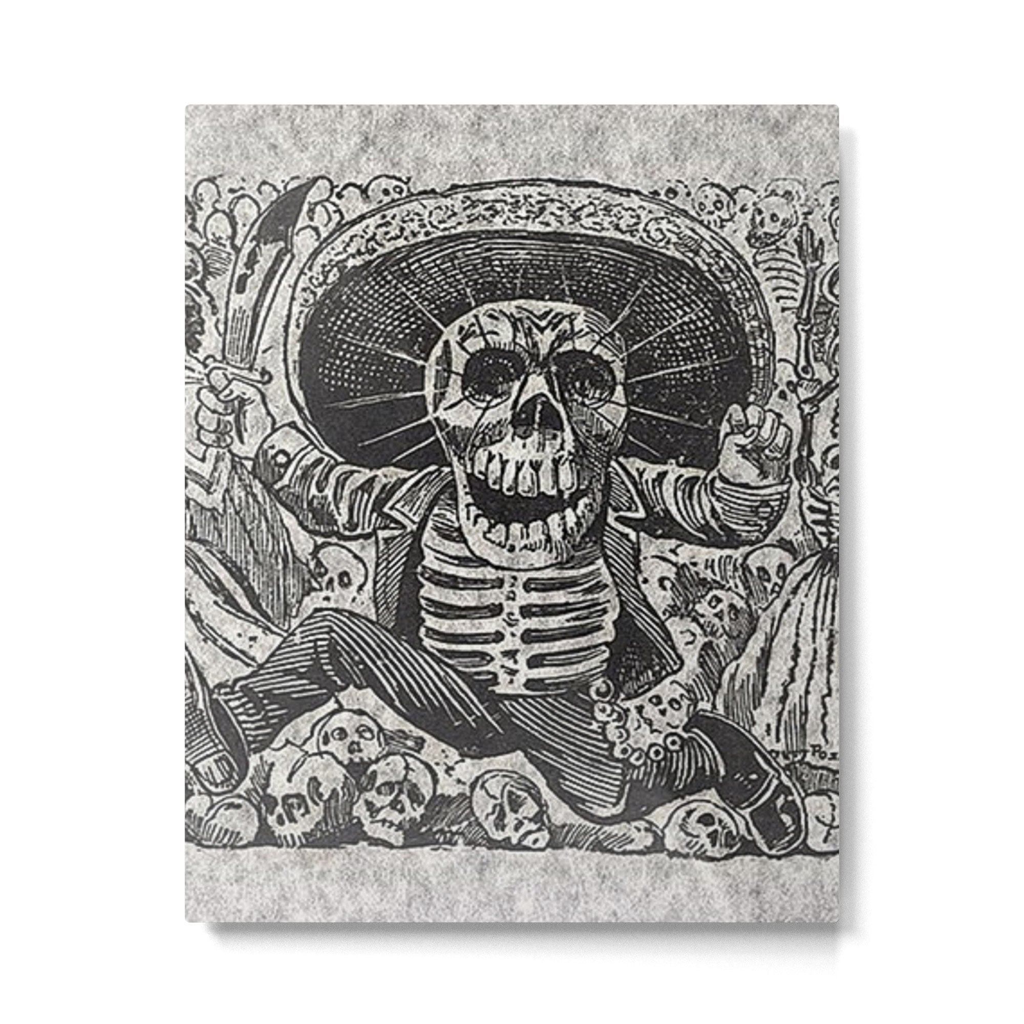 Calavera Oaxaque?a - D?a de los Muertos - Mexican Day of the Dead by Jose Guadalupe Posada Metal Print | TeksDecor