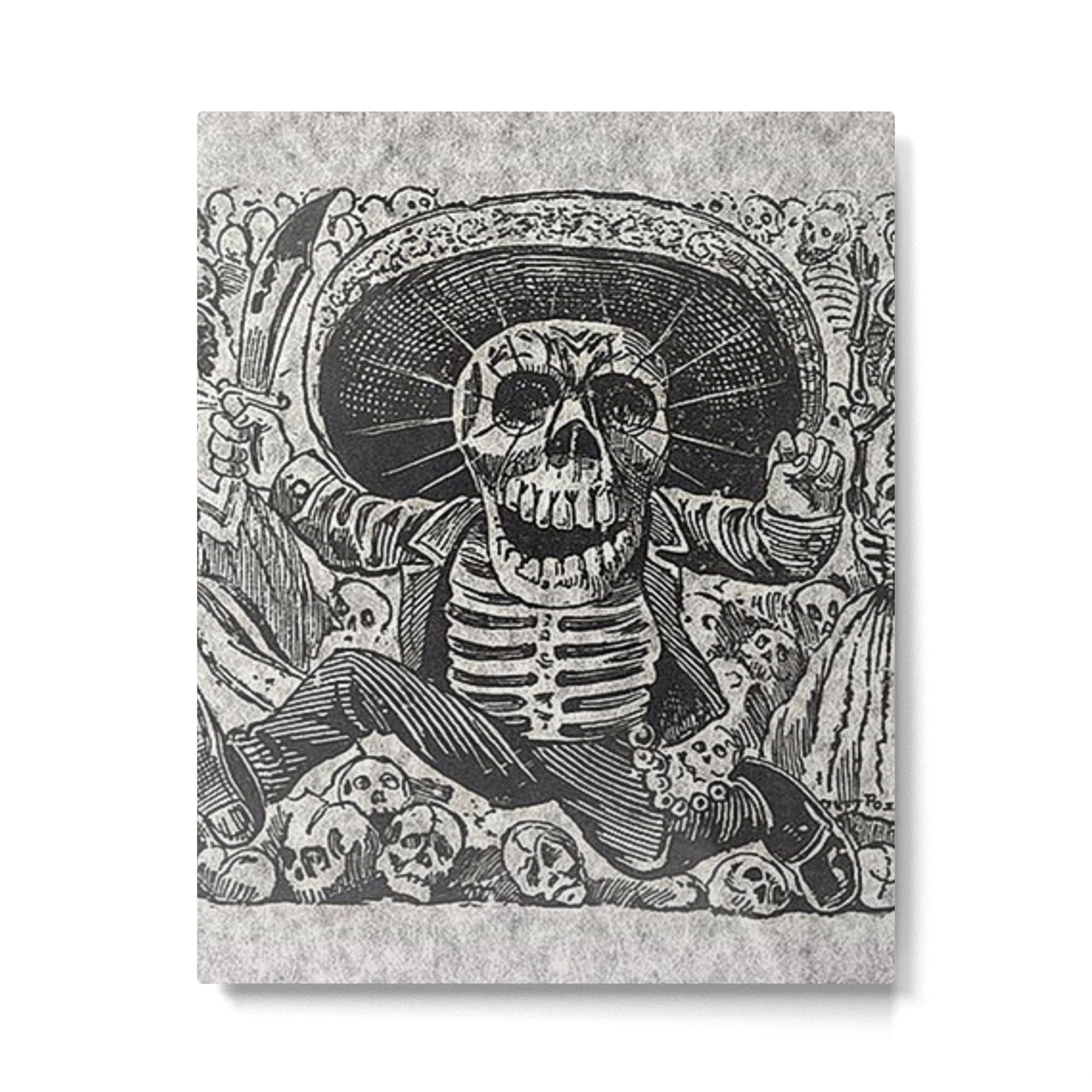 Calavera Oaxaque?a - D?a de los Muertos - Mexican Day of the Dead by Jose Guadalupe Posada Metal Print | TeksDecor