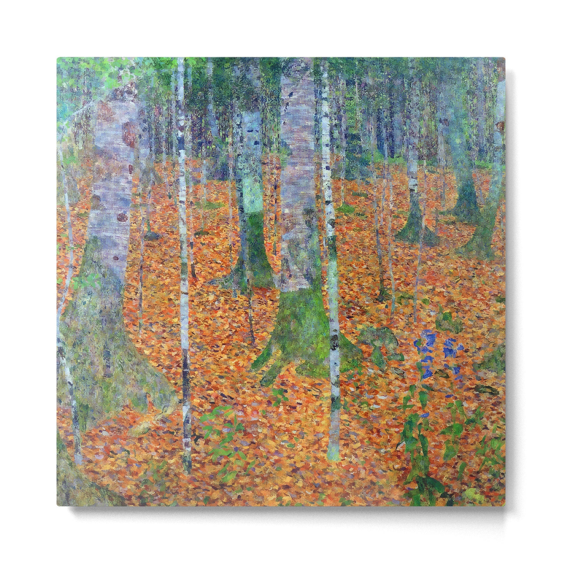 Gustav Klimt Birch Forest Metal Print | TeksDecor