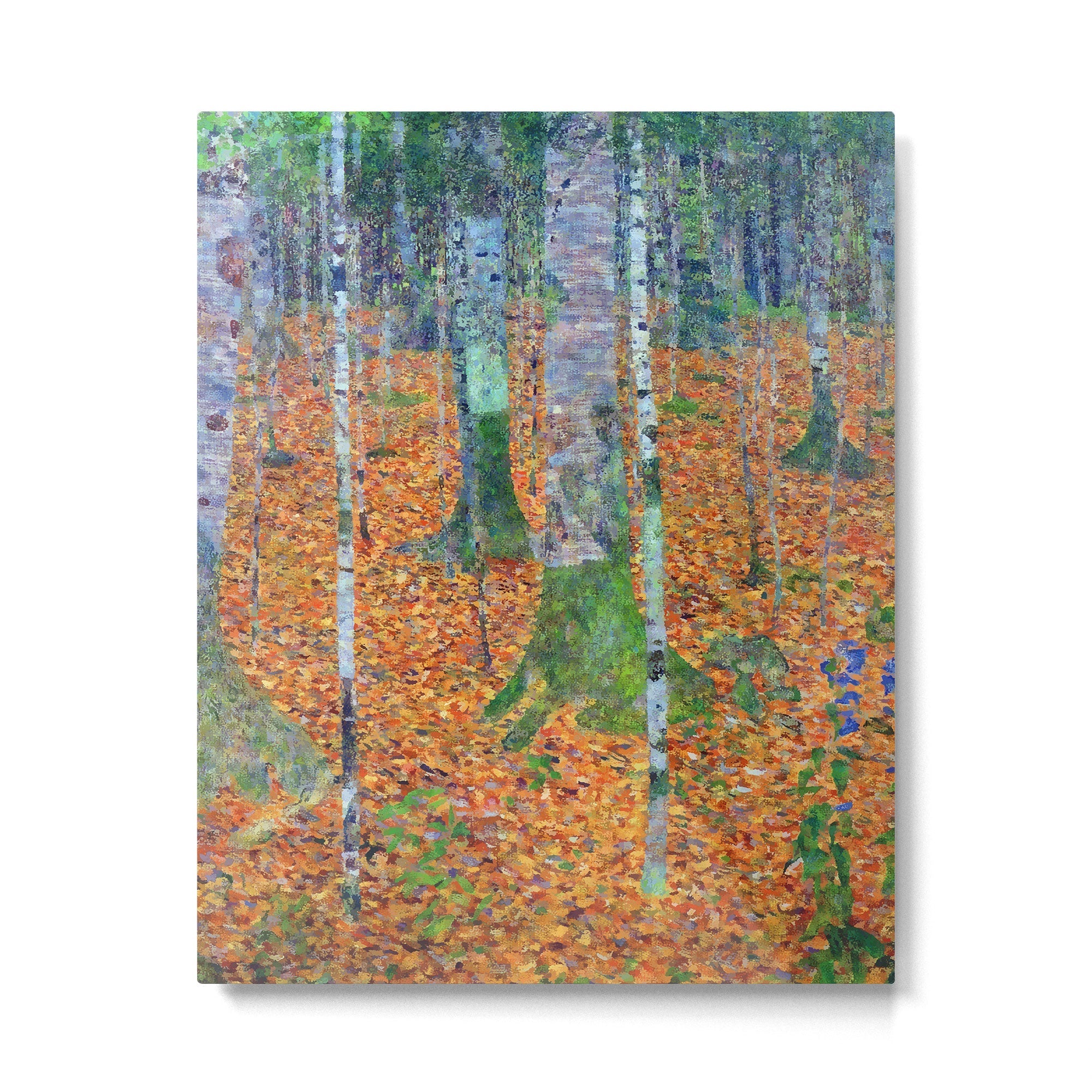 Gustav Klimt Birch Forest Metal Print | TeksDecor