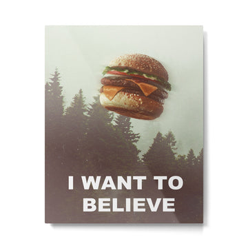 I Want To Believe Metal Print | TeksDecor