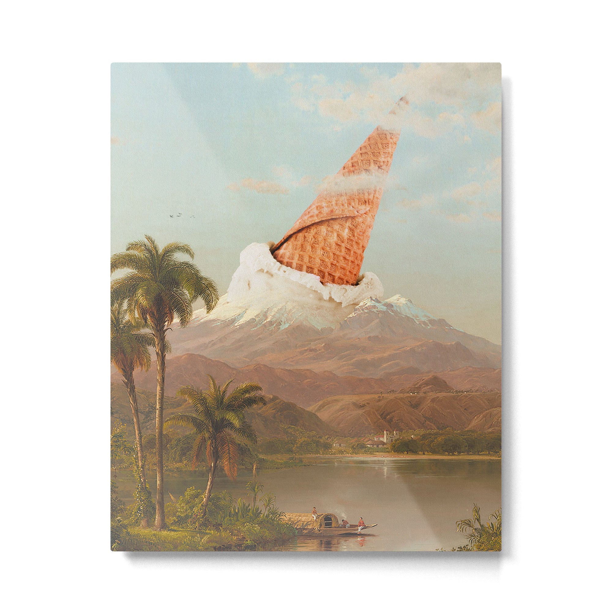 MOUNT VANILLA Metal Print | TeksDecor
