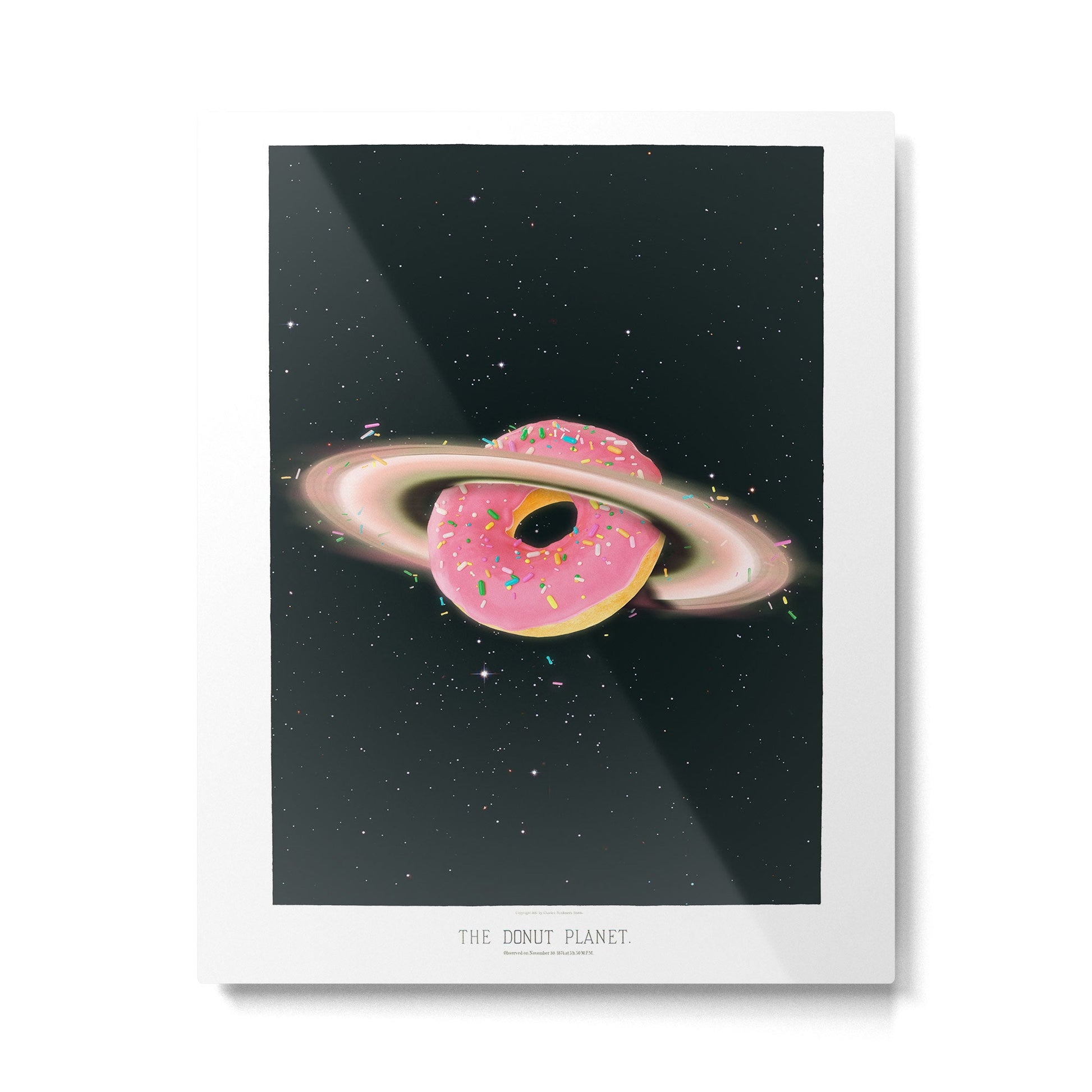 THE DONUT PLANET Metal Print | TeksDecor