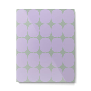 Lilac and Sage Shapes Metal Print | TeksDecor
