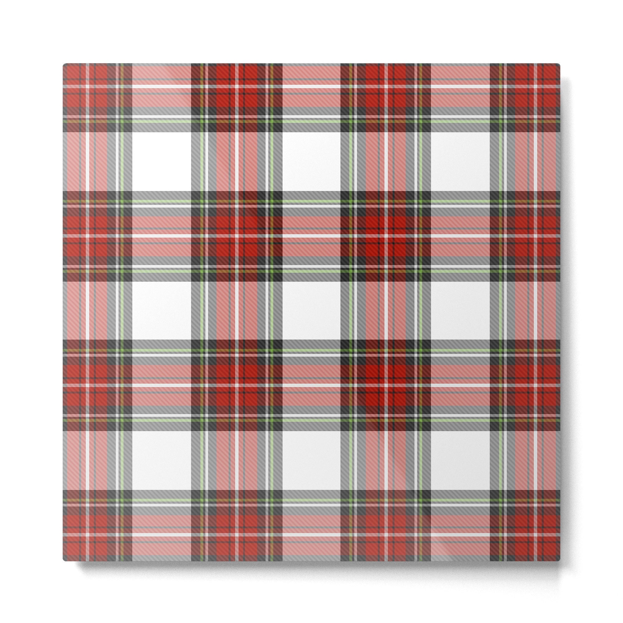 Christmas Tartan Plaid Metal Print | TeksDecor