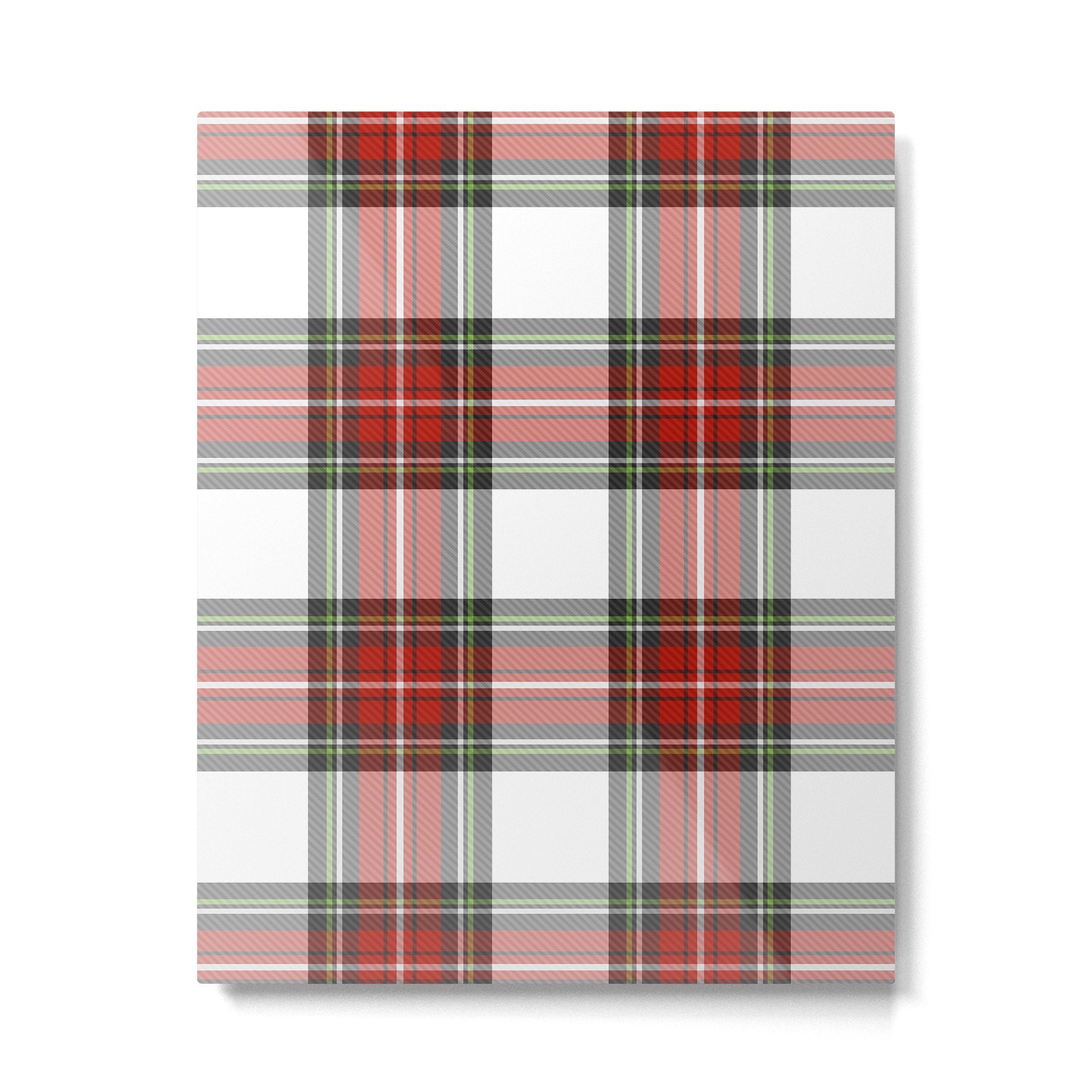 Christmas Tartan Plaid Metal Print | TeksDecor