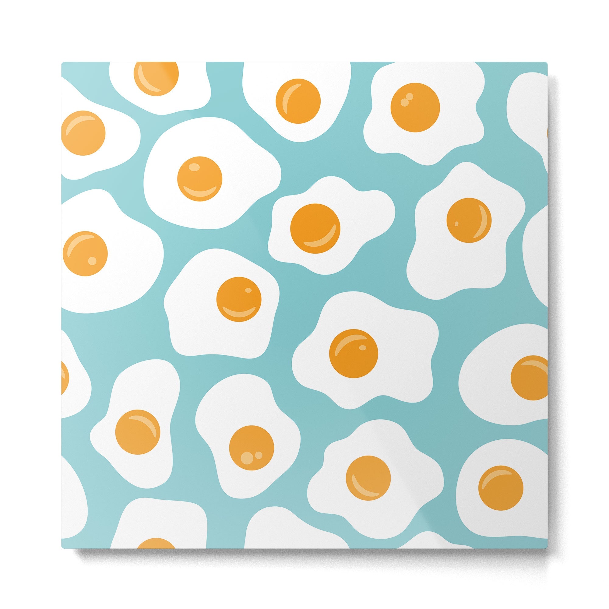Fried Eggs Metal Print | TeksDecor