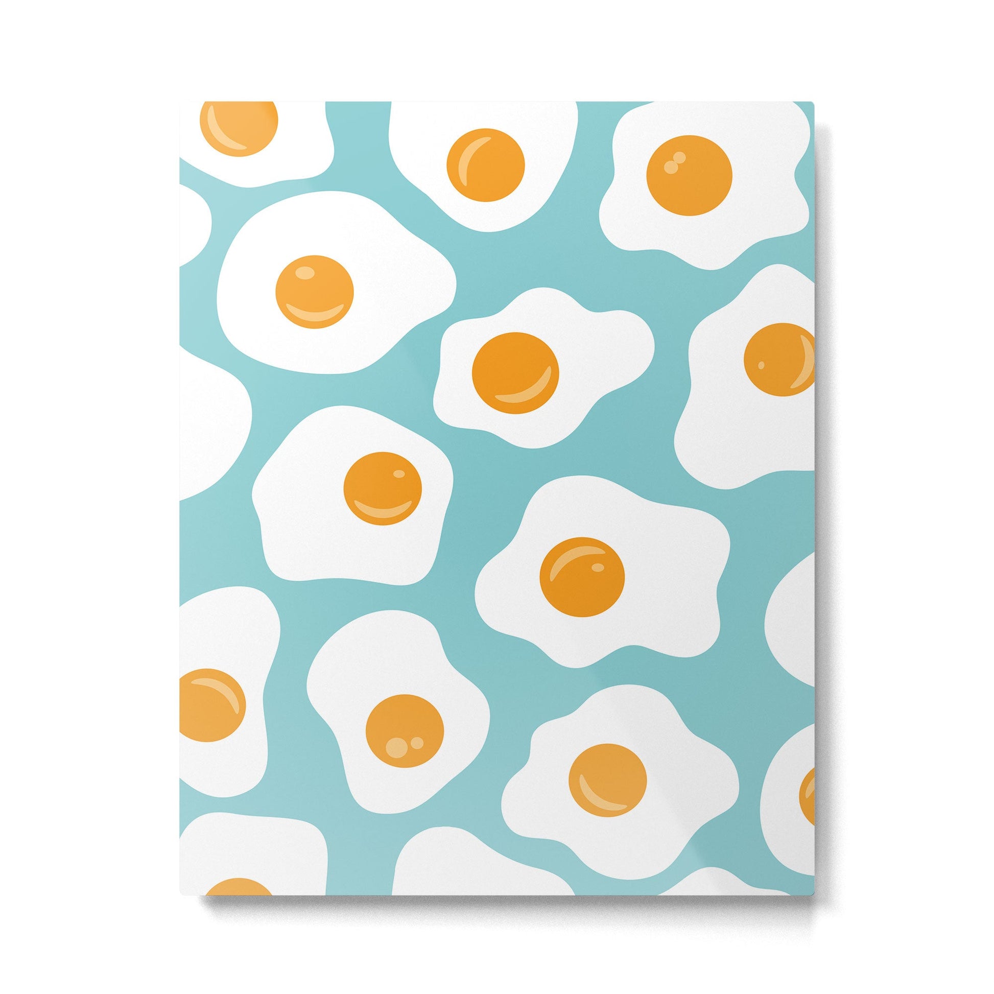 Fried Eggs Metal Print | TeksDecor