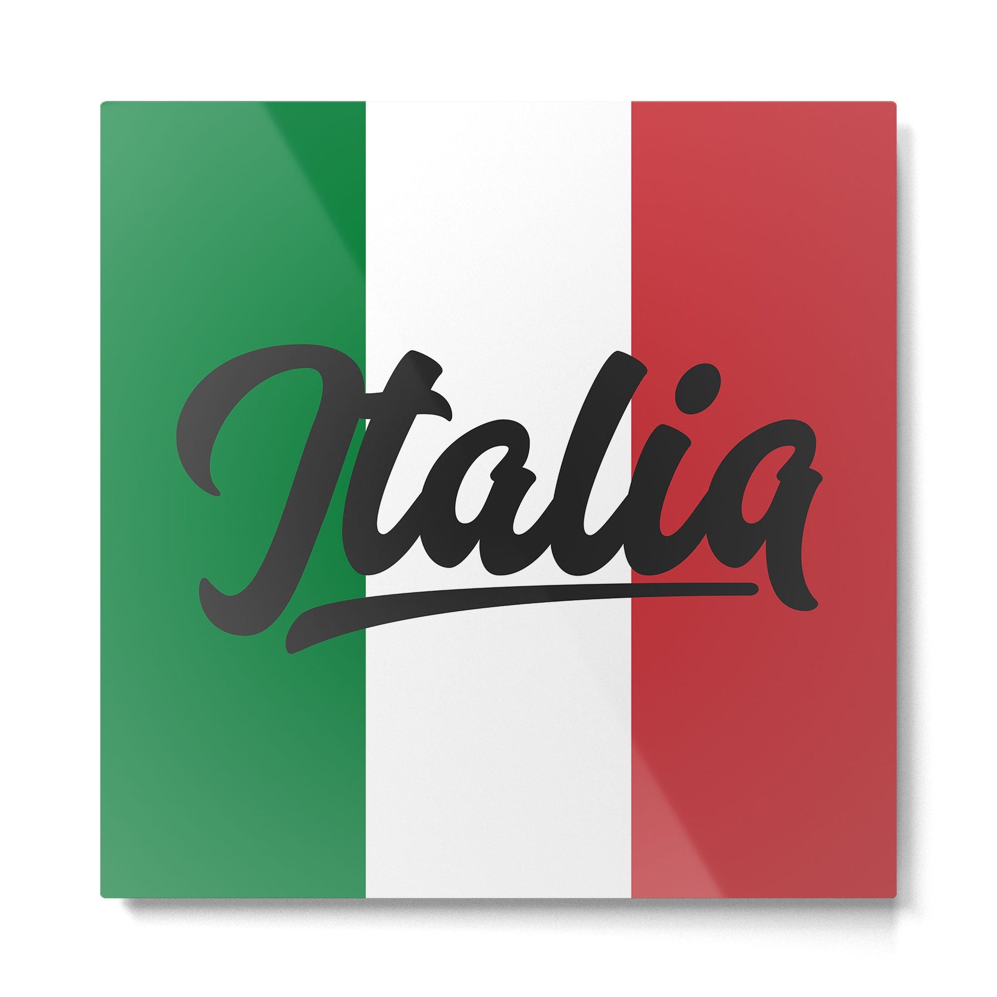 Italian Flag Metal Print | TeksDecor