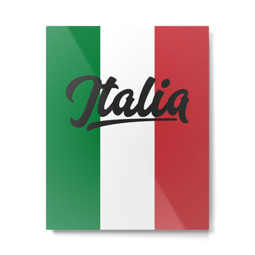 Italian Flag Metal Print | TeksDecor