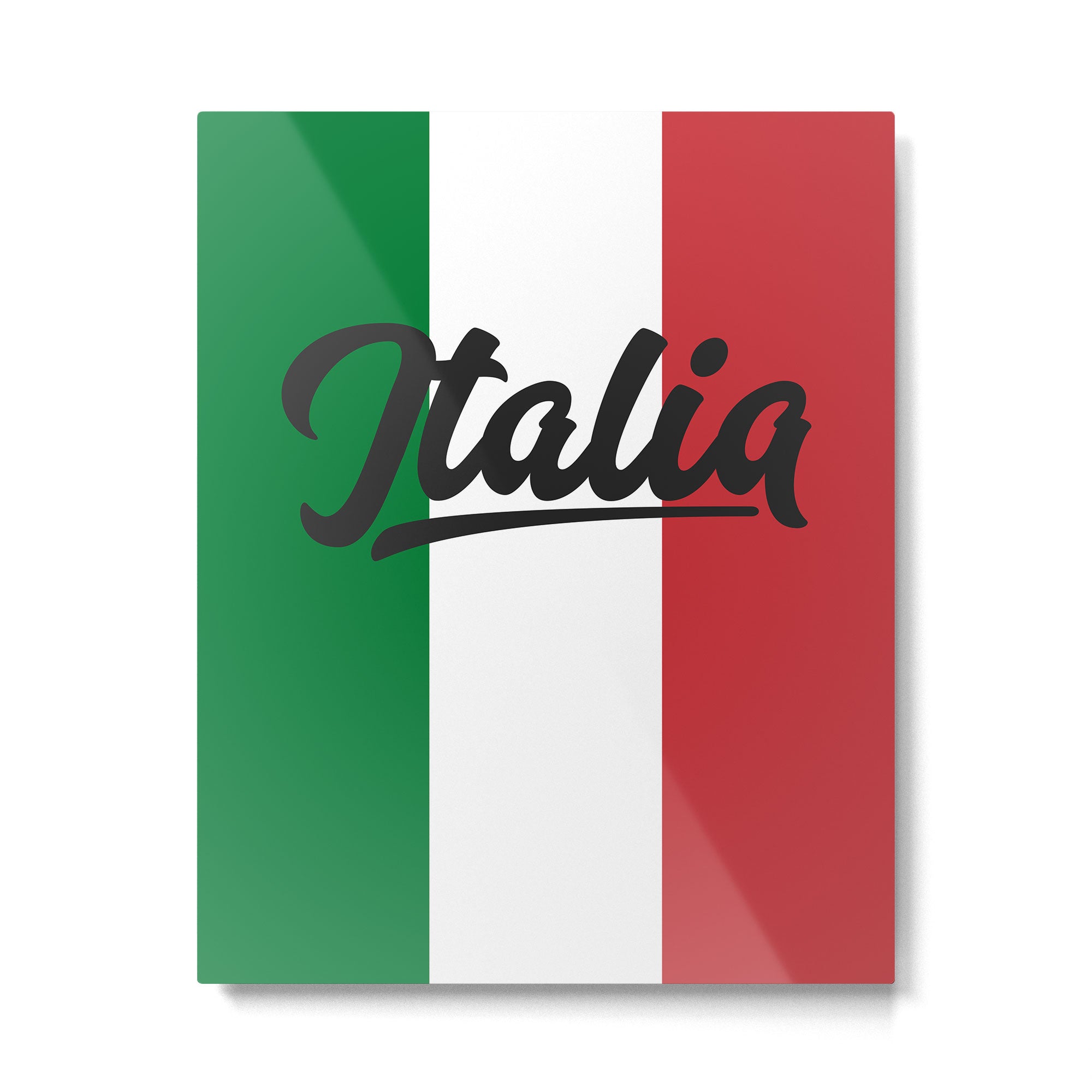 Italian Flag Metal Print | TeksDecor