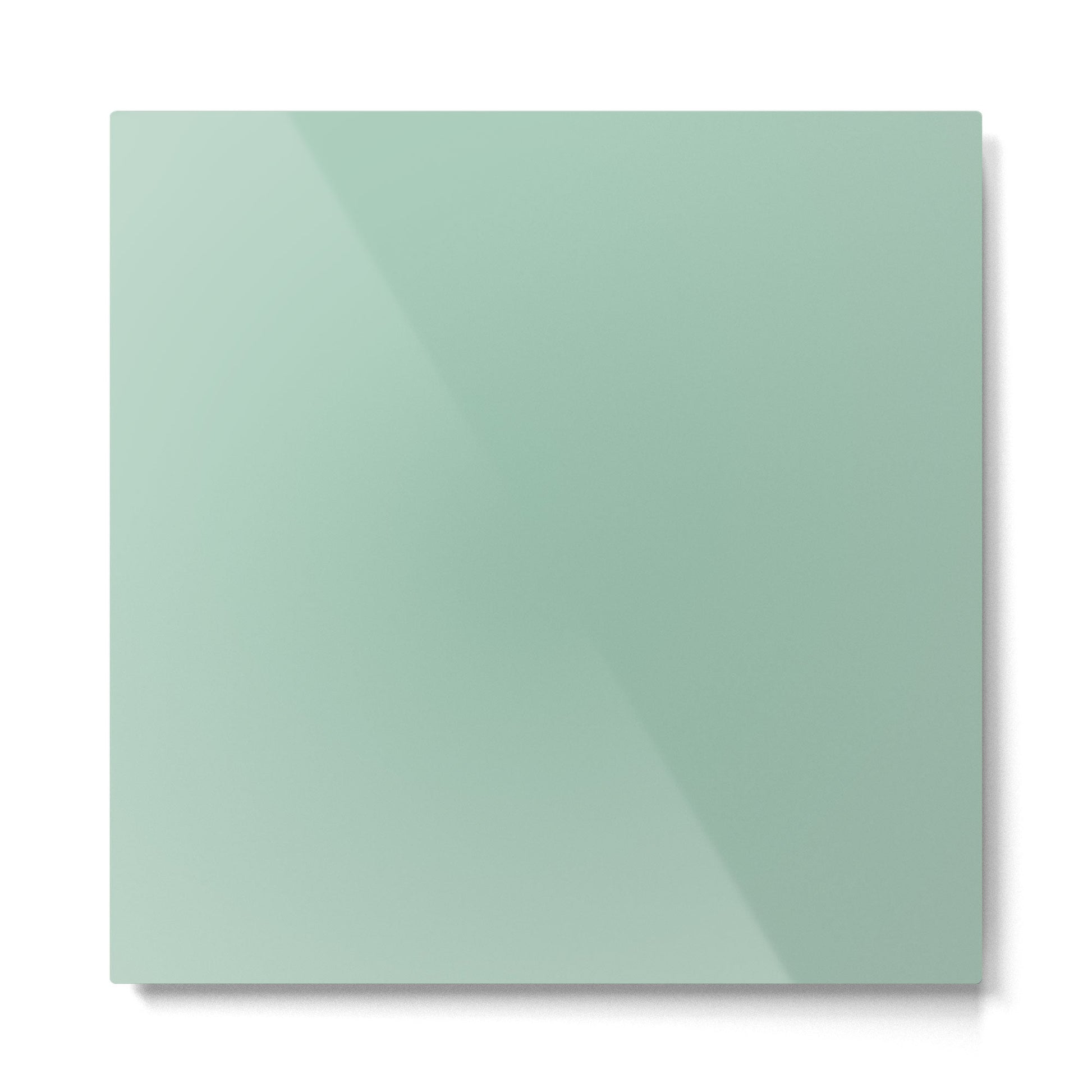 1950s Mint Green Solid Metal Print | TeksDecor