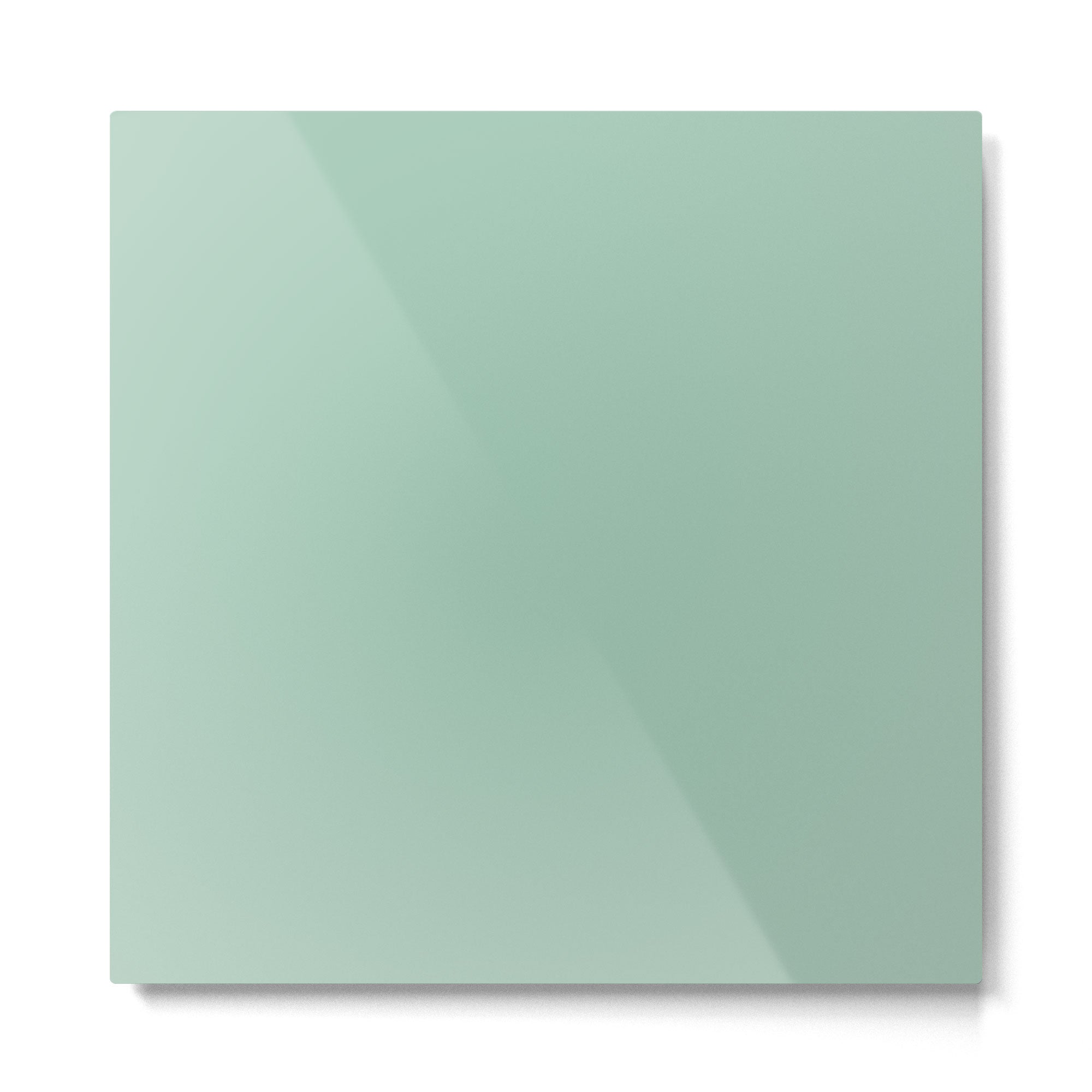 1950s Mint Green Solid Metal Print | TeksDecor