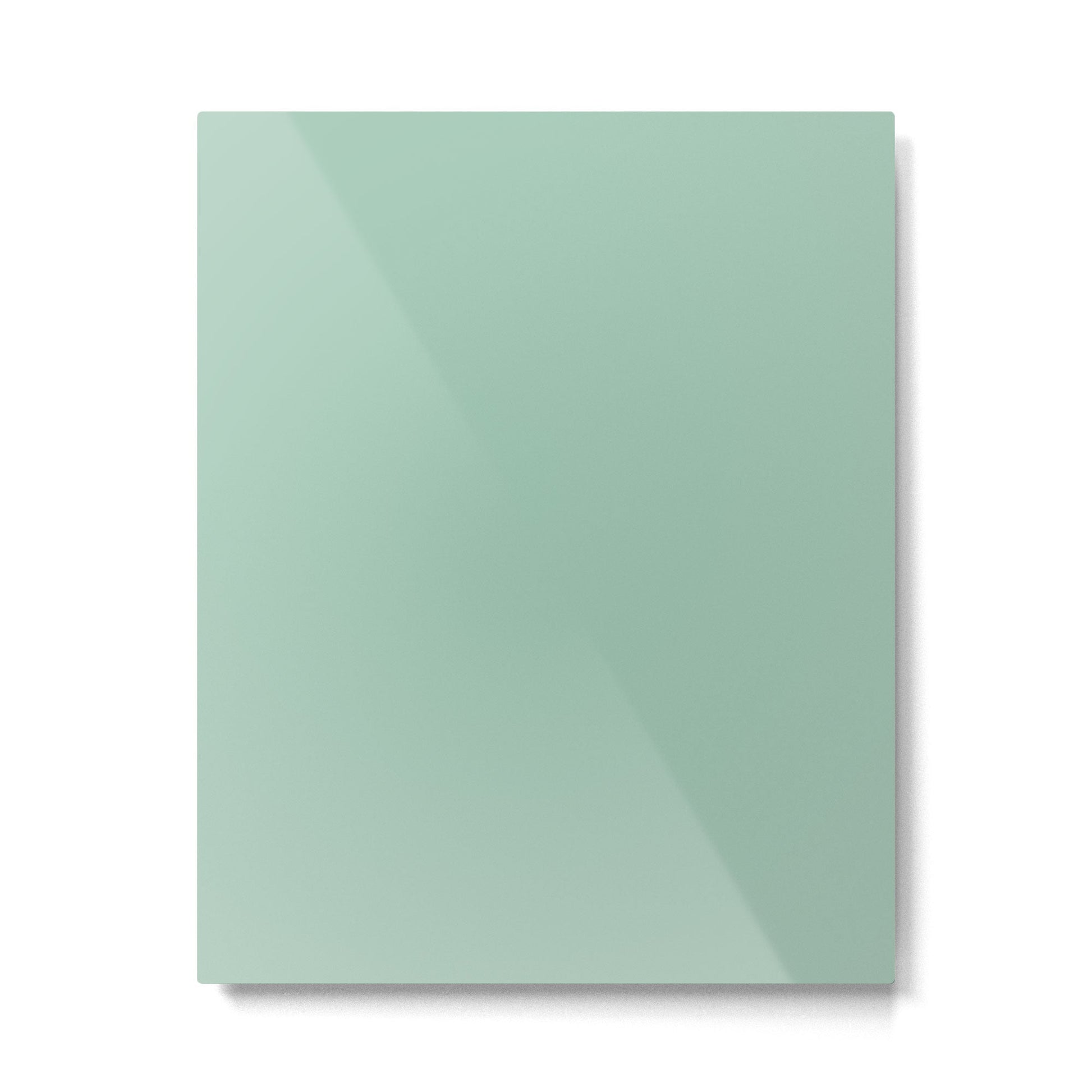 1950s Mint Green Solid Metal Print | TeksDecor