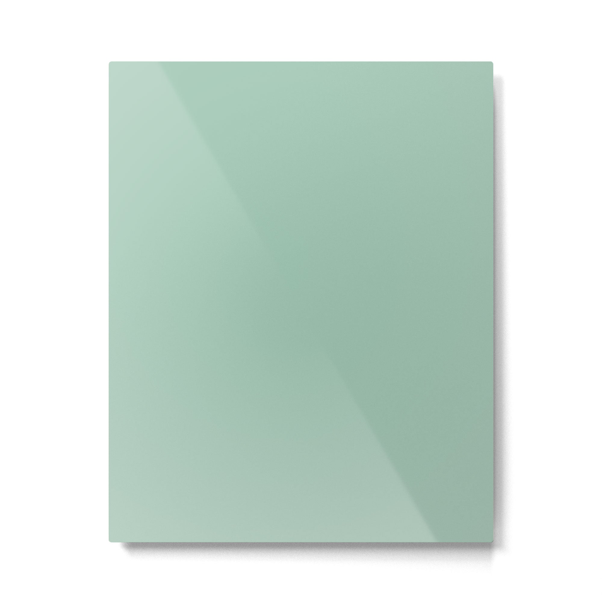 1950s Mint Green Solid Metal Print | TeksDecor