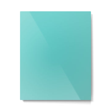 Bright Aqua Cyan Blue-Green Turquoise Solid  Metal Print | TeksDecor