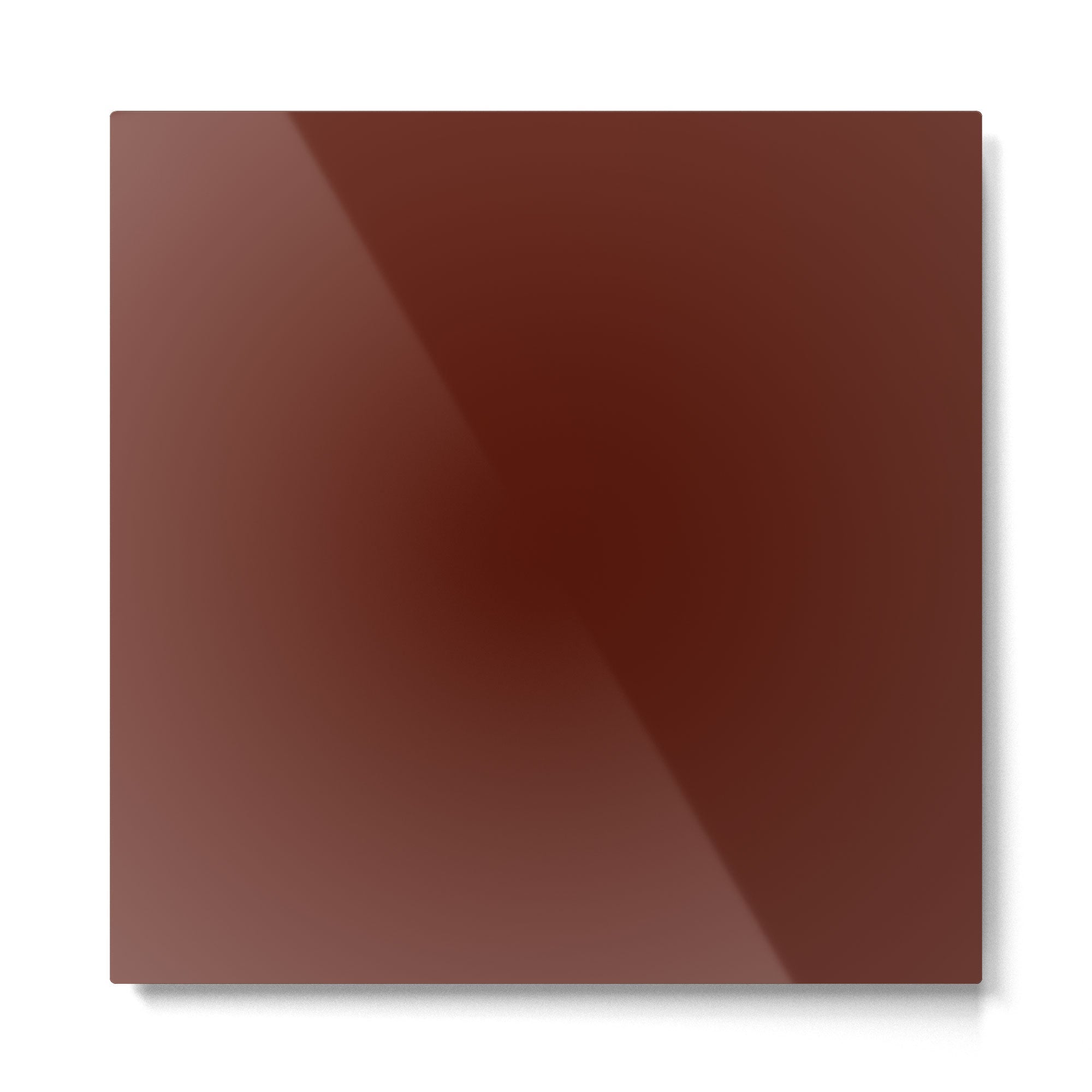 Deep Rich Russet Rust Red-Brown Solid Metal Print | TeksDecor