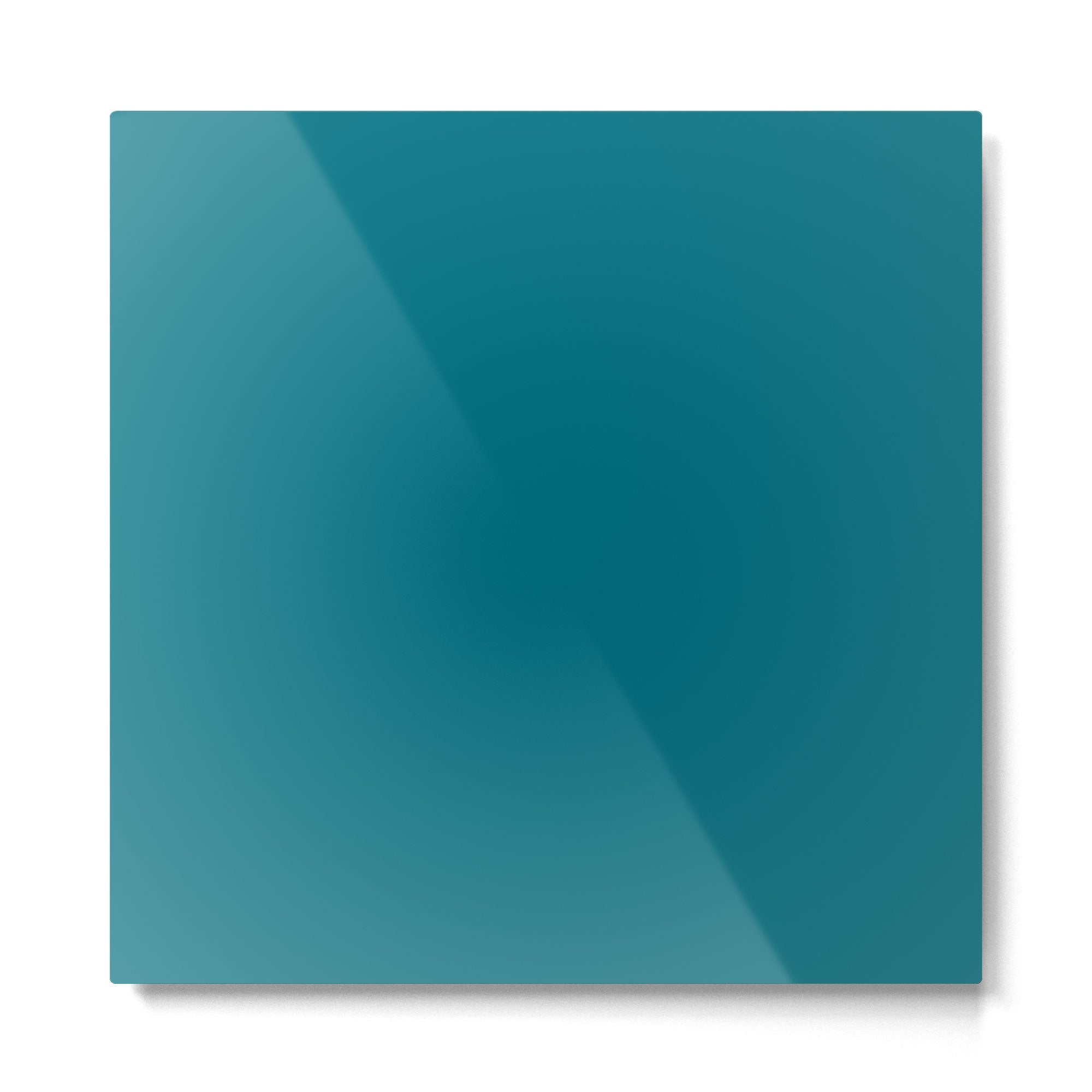 Deep Teal Blue Solid  Metal Print | TeksDecor