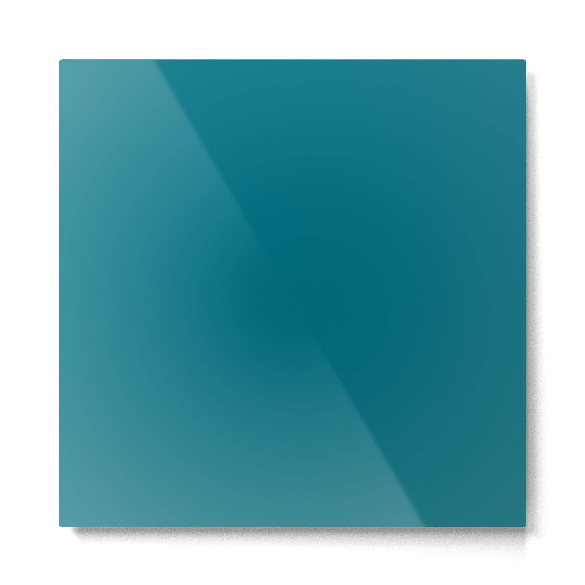 Deep Teal Blue Solid  Metal Print | TeksDecor