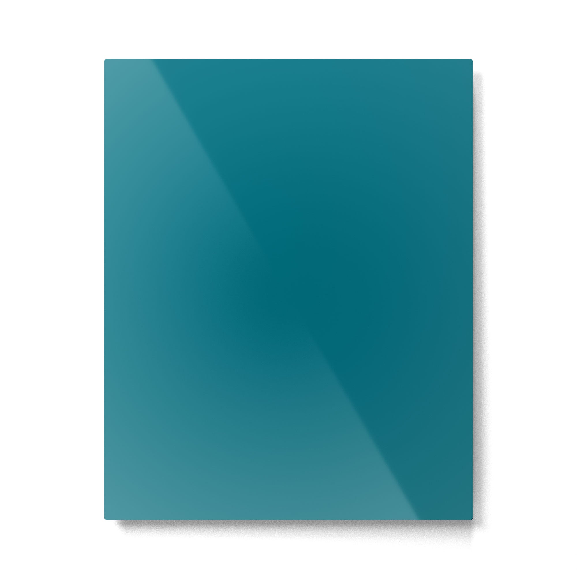 Deep Teal Blue Solid  Metal Print | TeksDecor