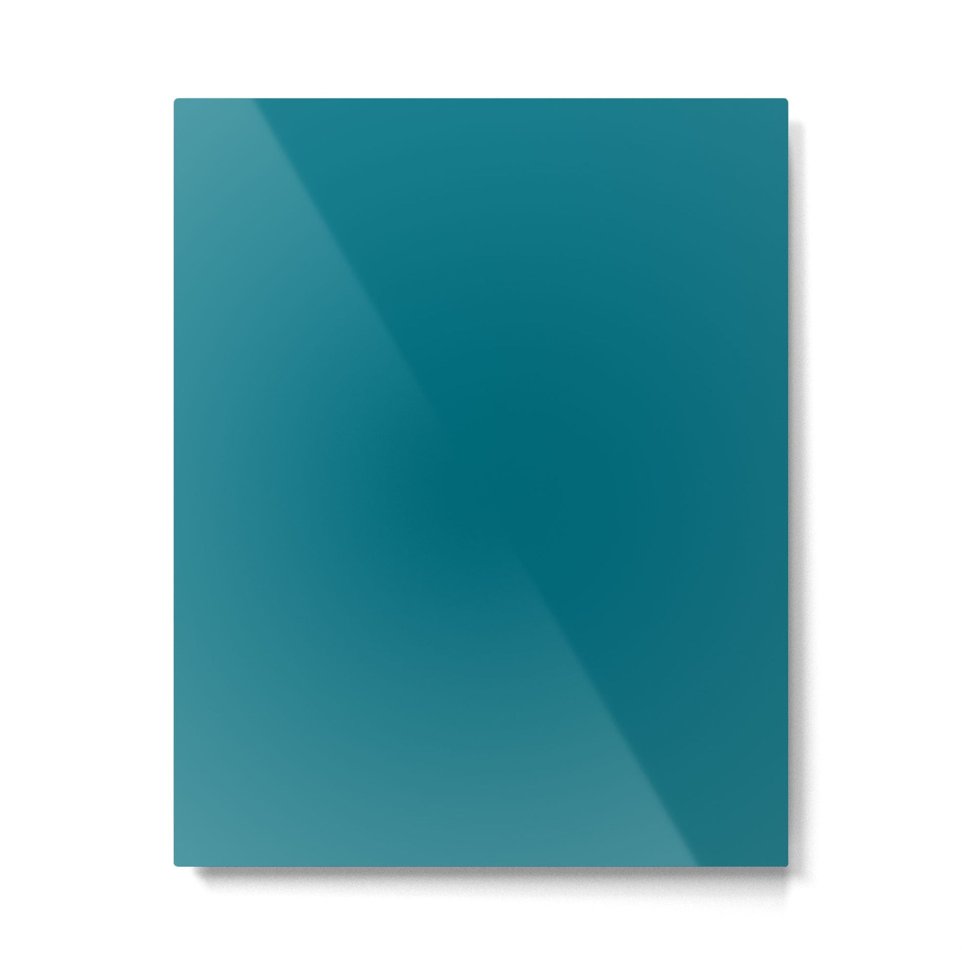 Deep Teal Blue Solid  Metal Print | TeksDecor