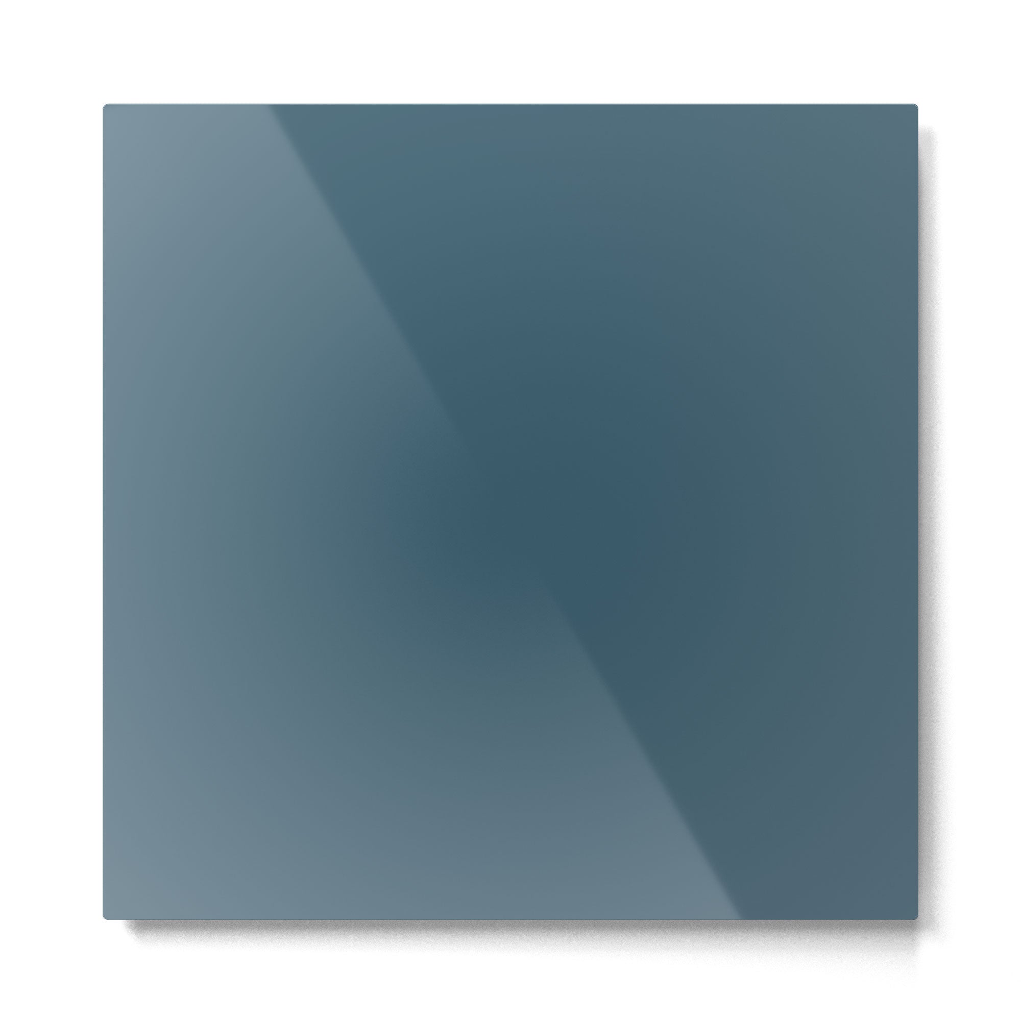 Deep Teal Solid Colour Metal Print | TeksDecor