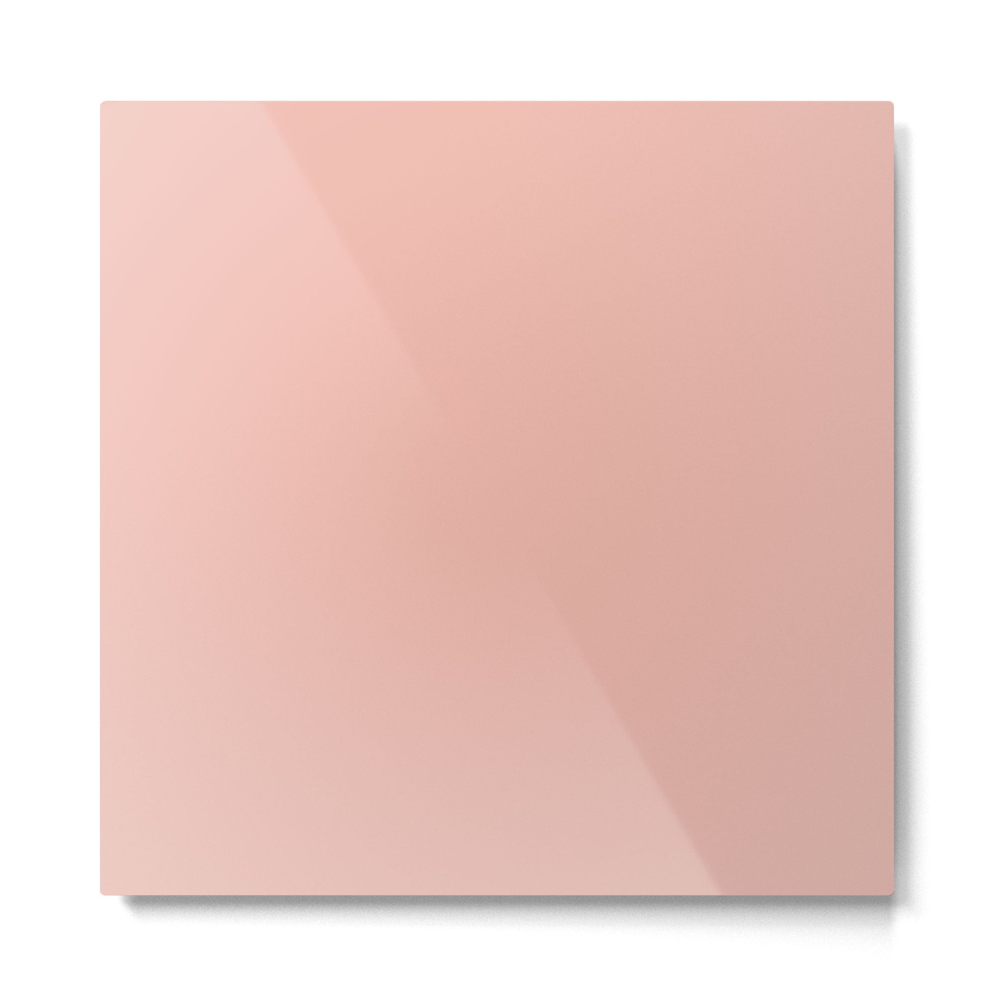 Dusty Blush Pink Solid Colour Metal Print | TeksDecor