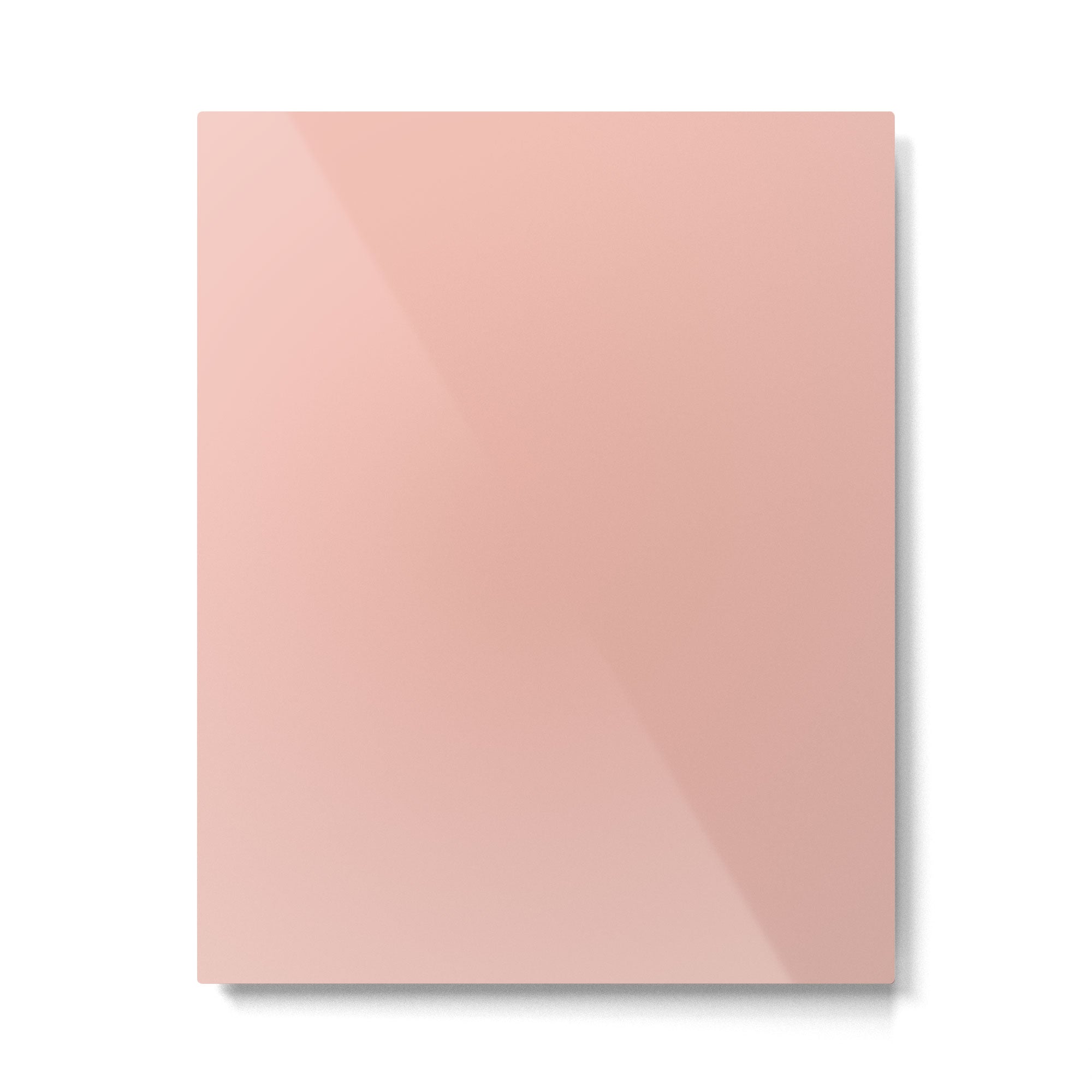 Dusty Blush Pink Solid Colour Metal Print | TeksDecor
