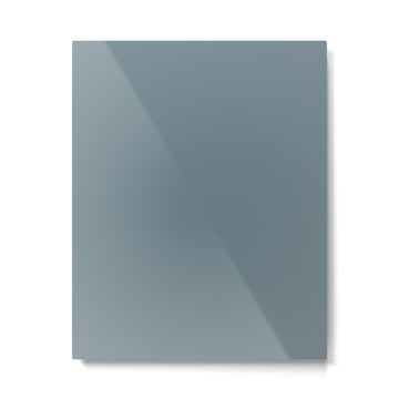 Medium Neutral Blue Gray Solid  Metal Print | TeksDecor