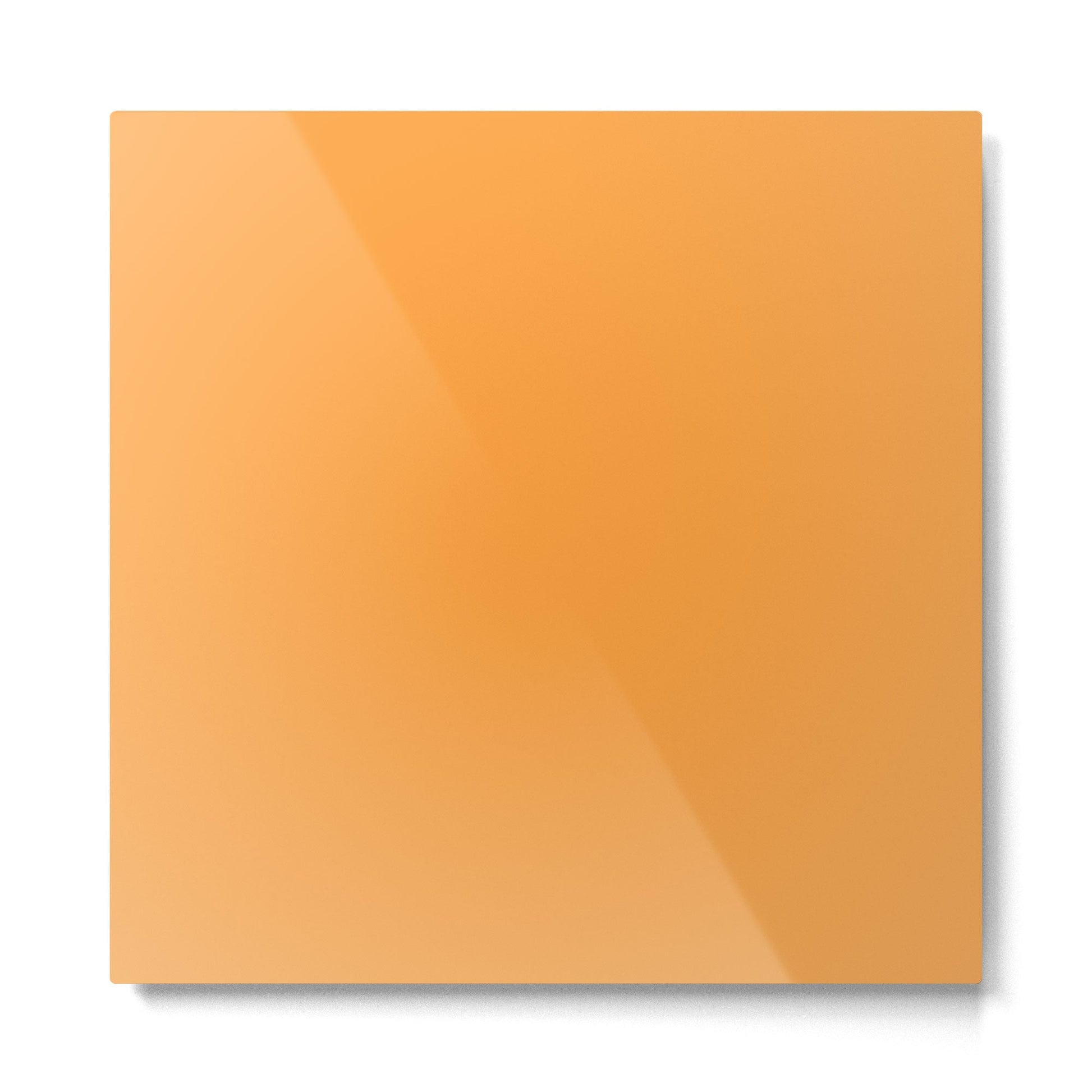 Orange Marigold Solid Colour Metal Print | TeksDecor