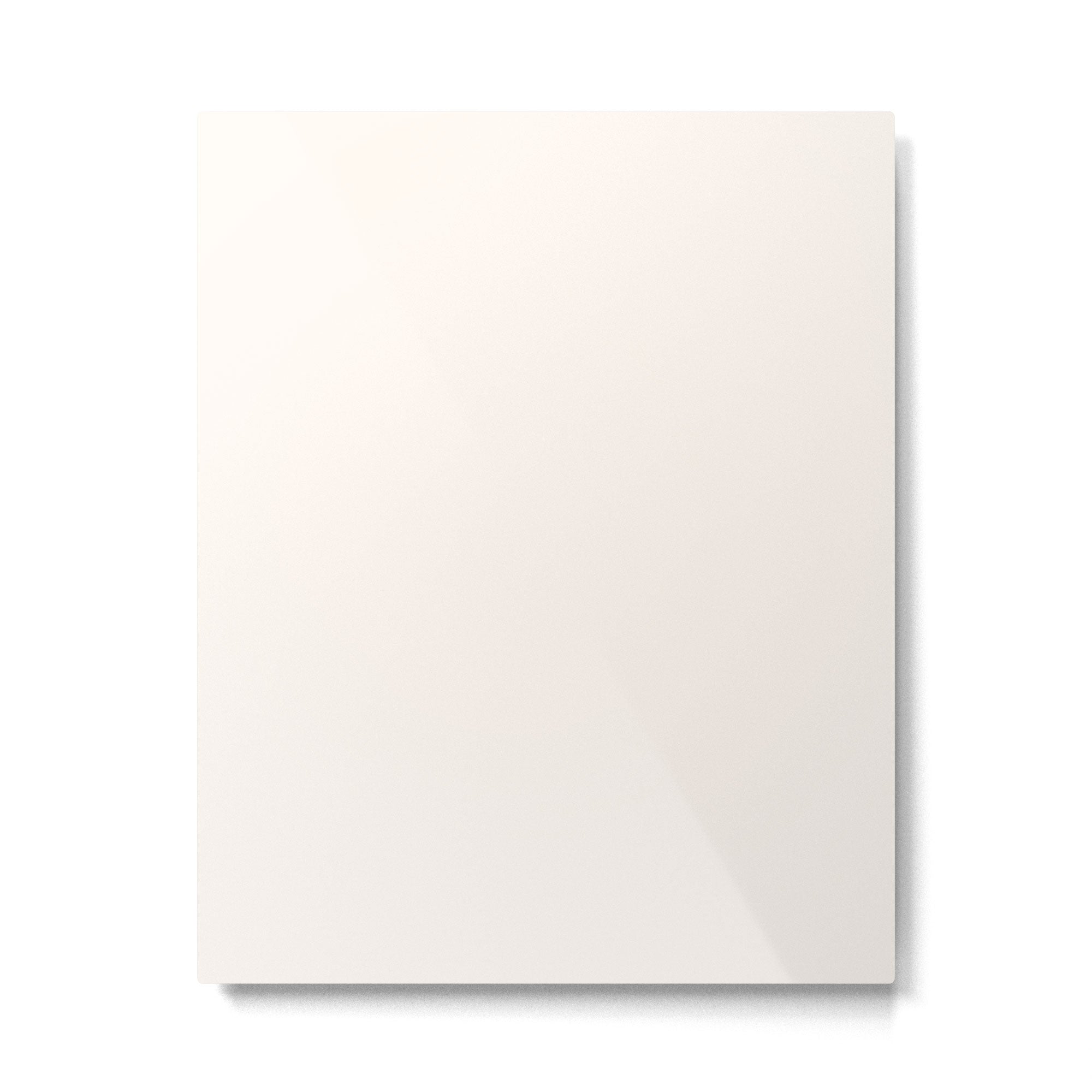 Pale Cream  Nearly White Plain Vanilla Solid  Metal Print | TeksDecor