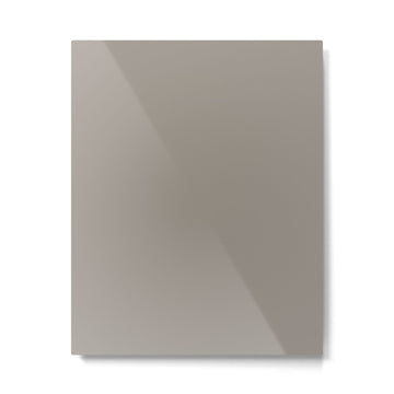 Retro Taupe Mushroom Gray Solid Metal Print | TeksDecor