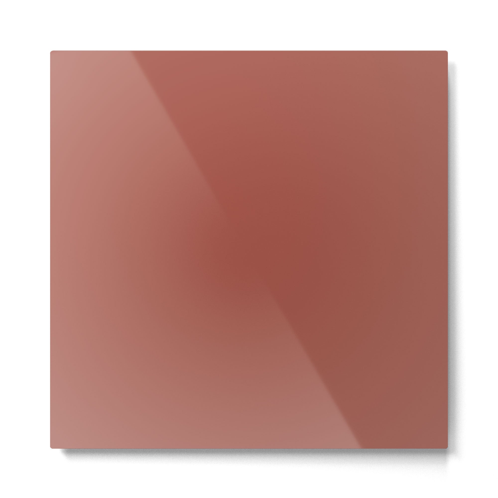 Rich Warm Burnt Sienna Adobe Clay Earth Tone Solid  Metal Print | TeksDecor