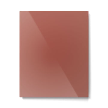 Rich Warm Burnt Sienna Adobe Clay Earth Tone Solid  Metal Print | TeksDecor