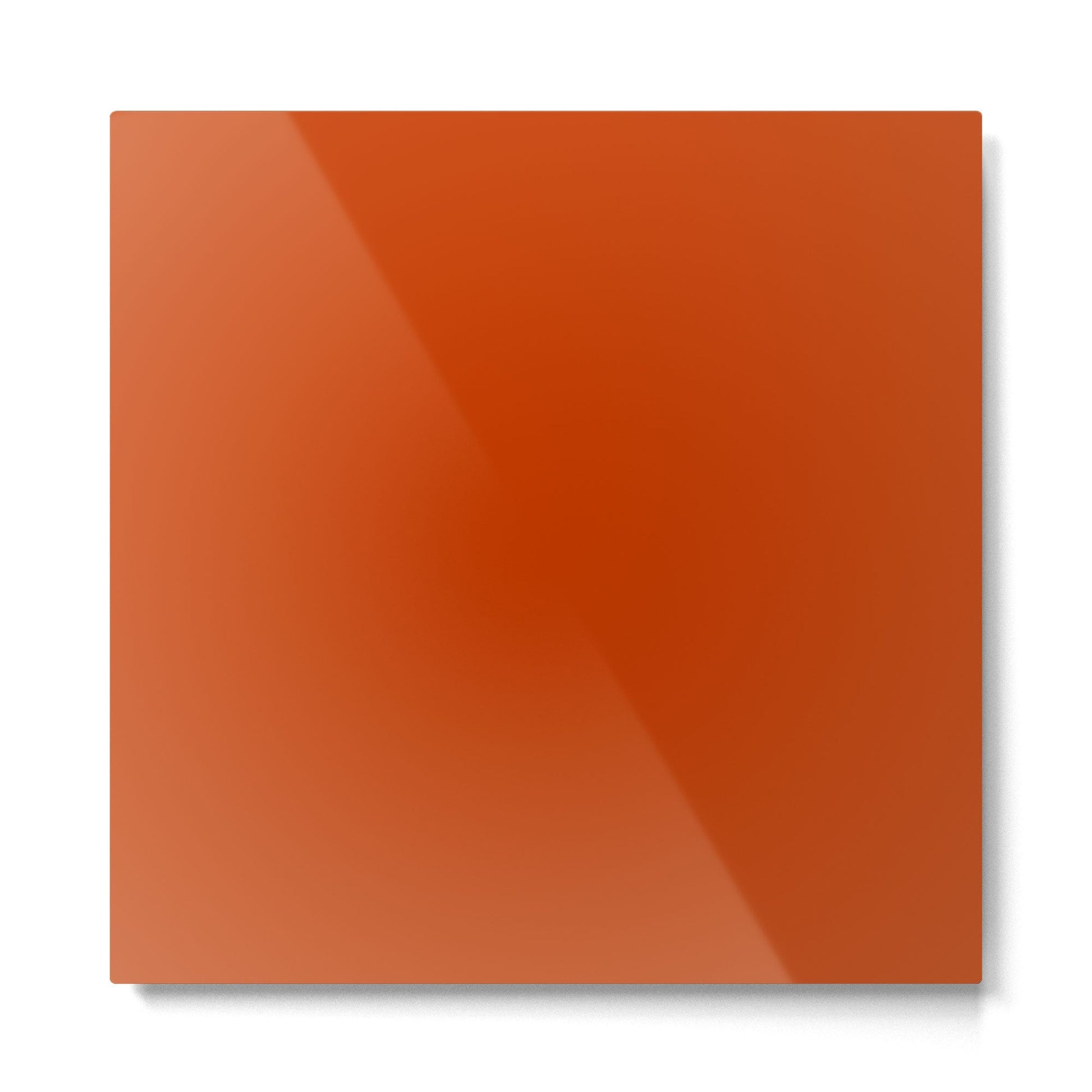 Rusty Burnt Orange Solid Rich Rust Colour Metal Print | TeksDecor