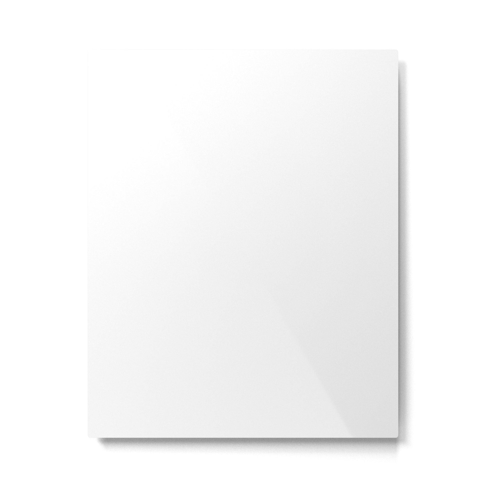 Whitest White Plain Solid  Metal Print | TeksDecor