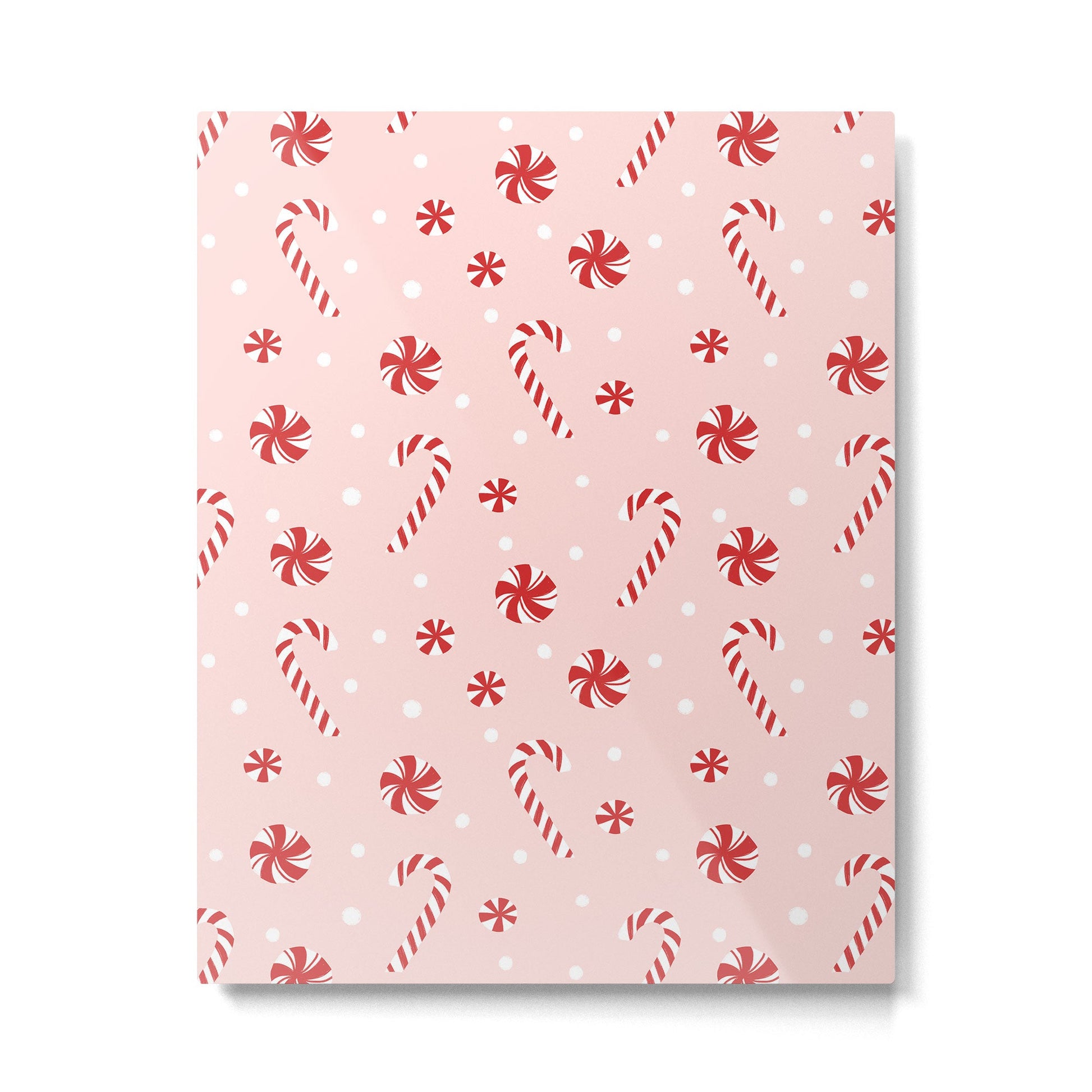 Peppermint Christmas Metal Print | TeksDecor