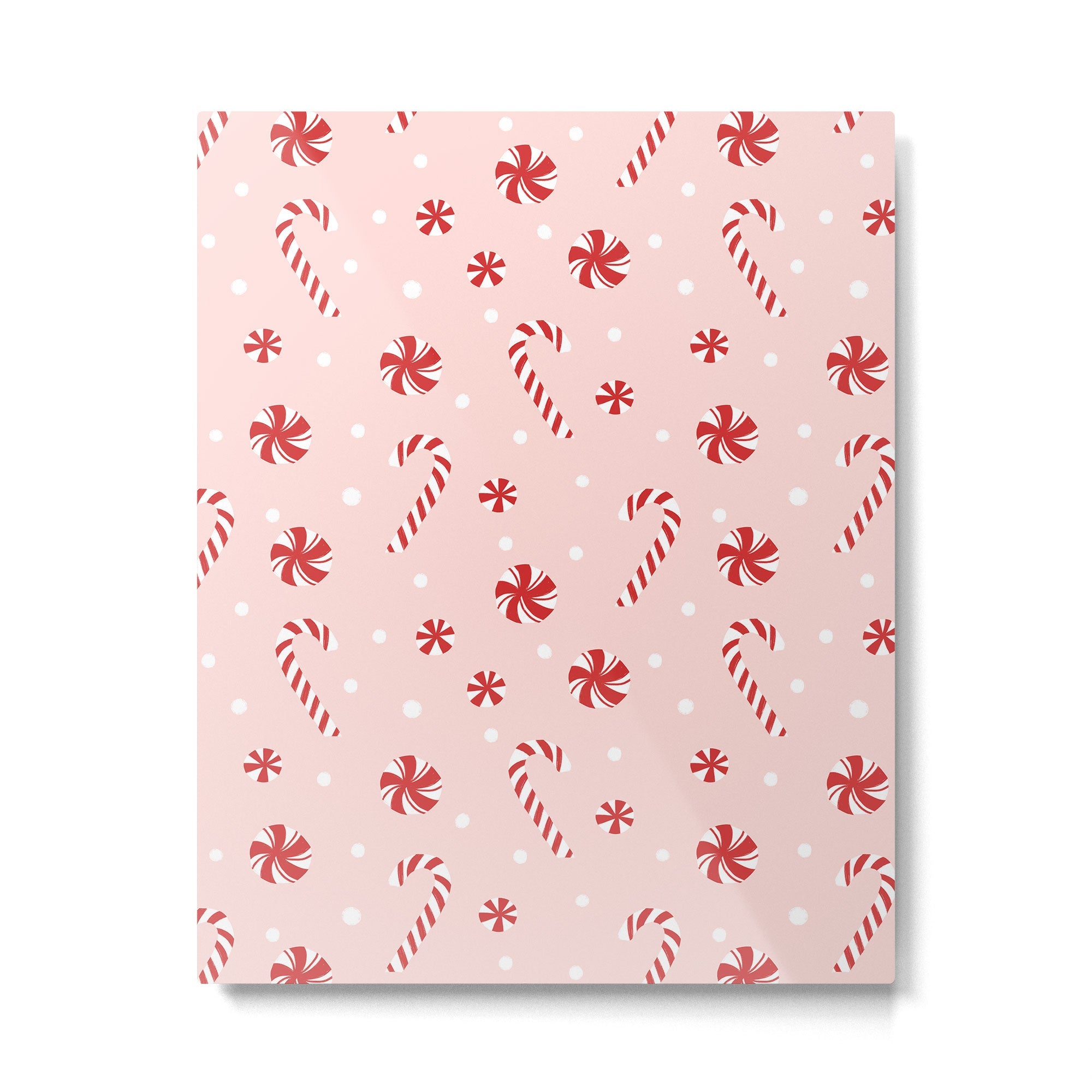 Peppermint Christmas Metal Print | TeksDecor