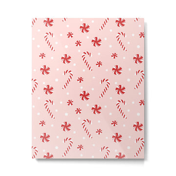 Peppermint Christmas Metal Print | TeksDecor